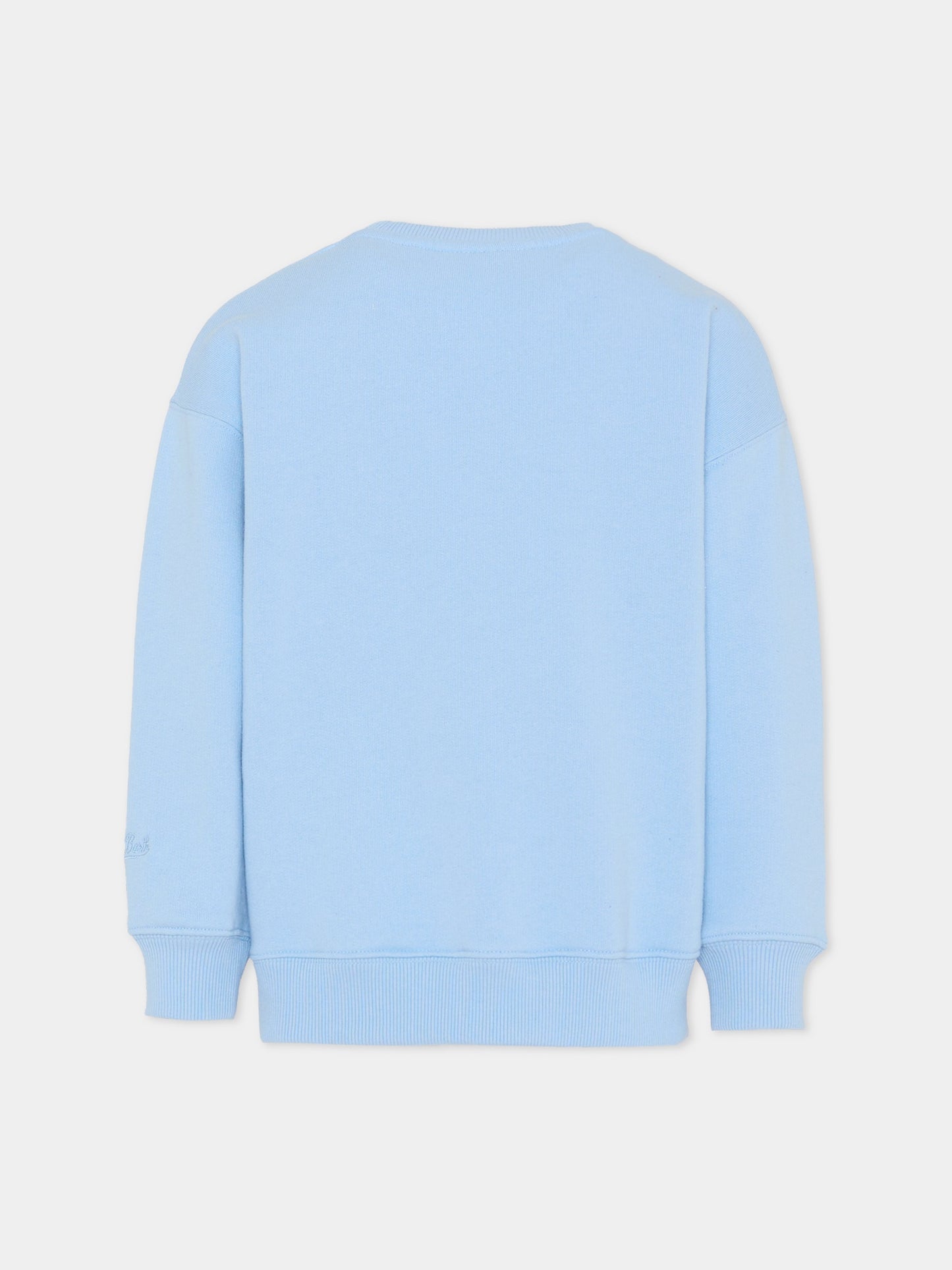 Felpa azzurra per bambina con berretti,Mc2 Saint Barth,BRN0002 - 01456I