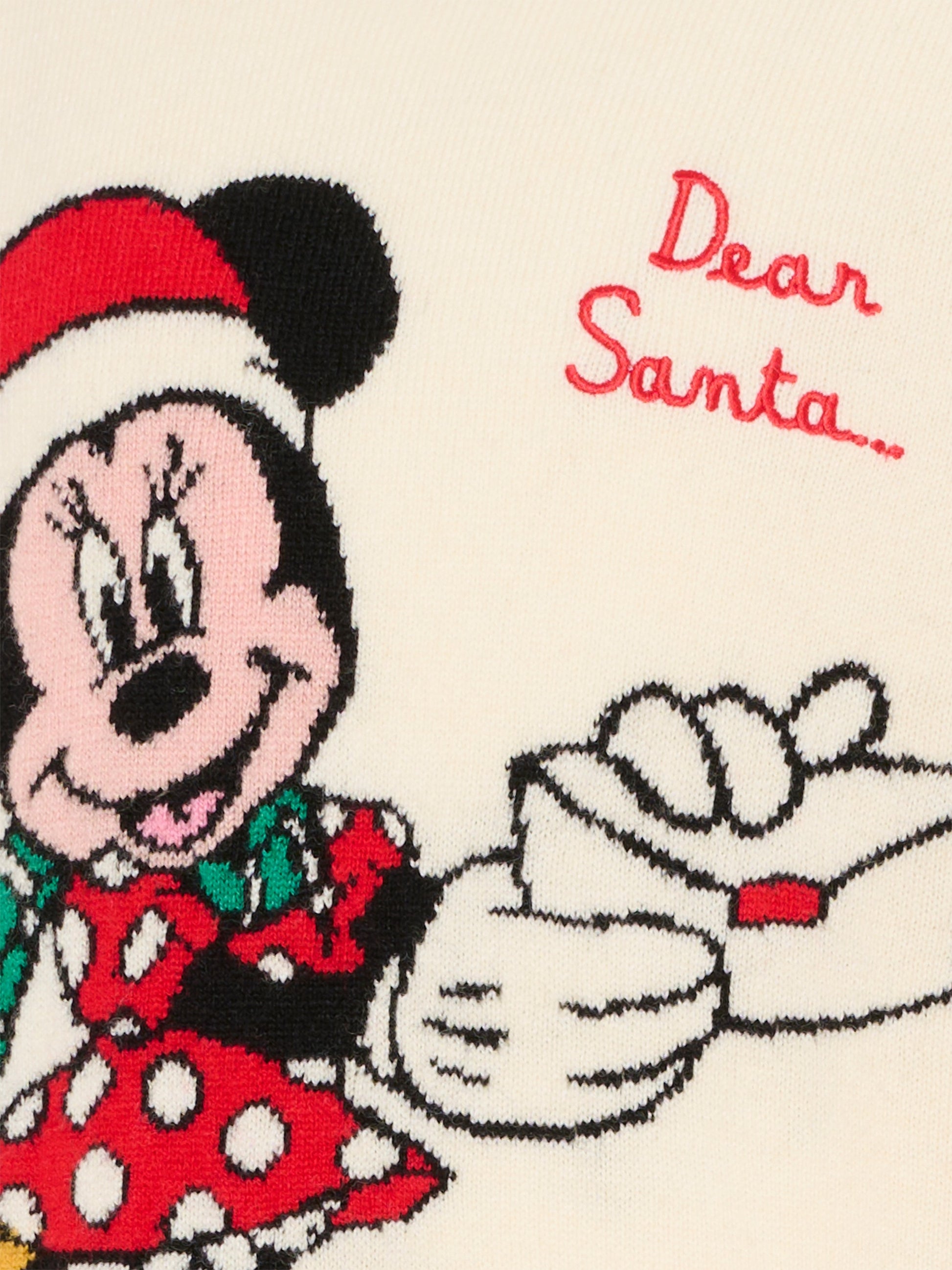 Maglione avorio per bambina con Minnie natalizia,Mc2 Saint Barth,PRC0001 - 00449I