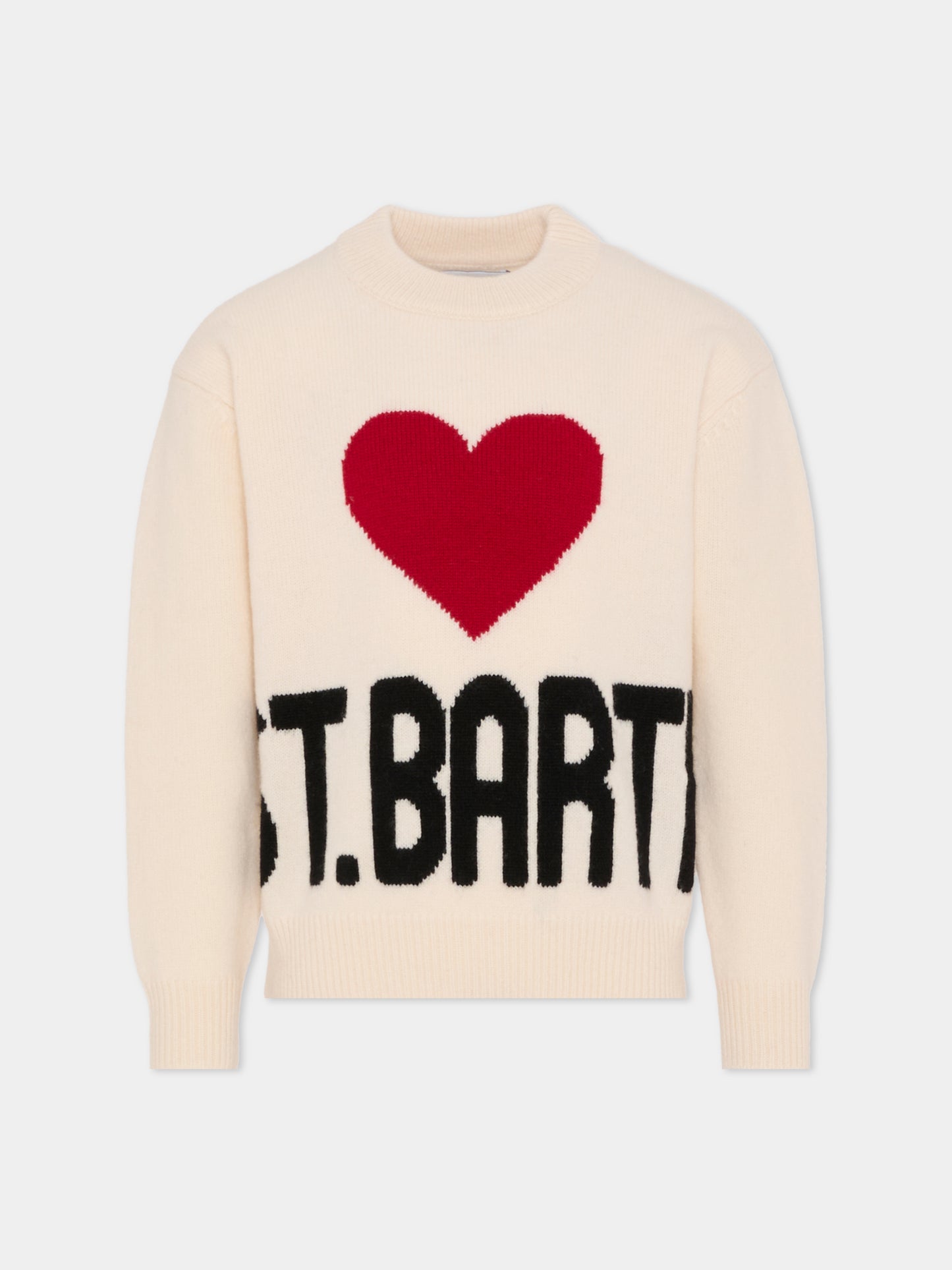 Maglione avorio per bambina con scritta,Mc2 Saint Barth,KYLA004 - 01391I