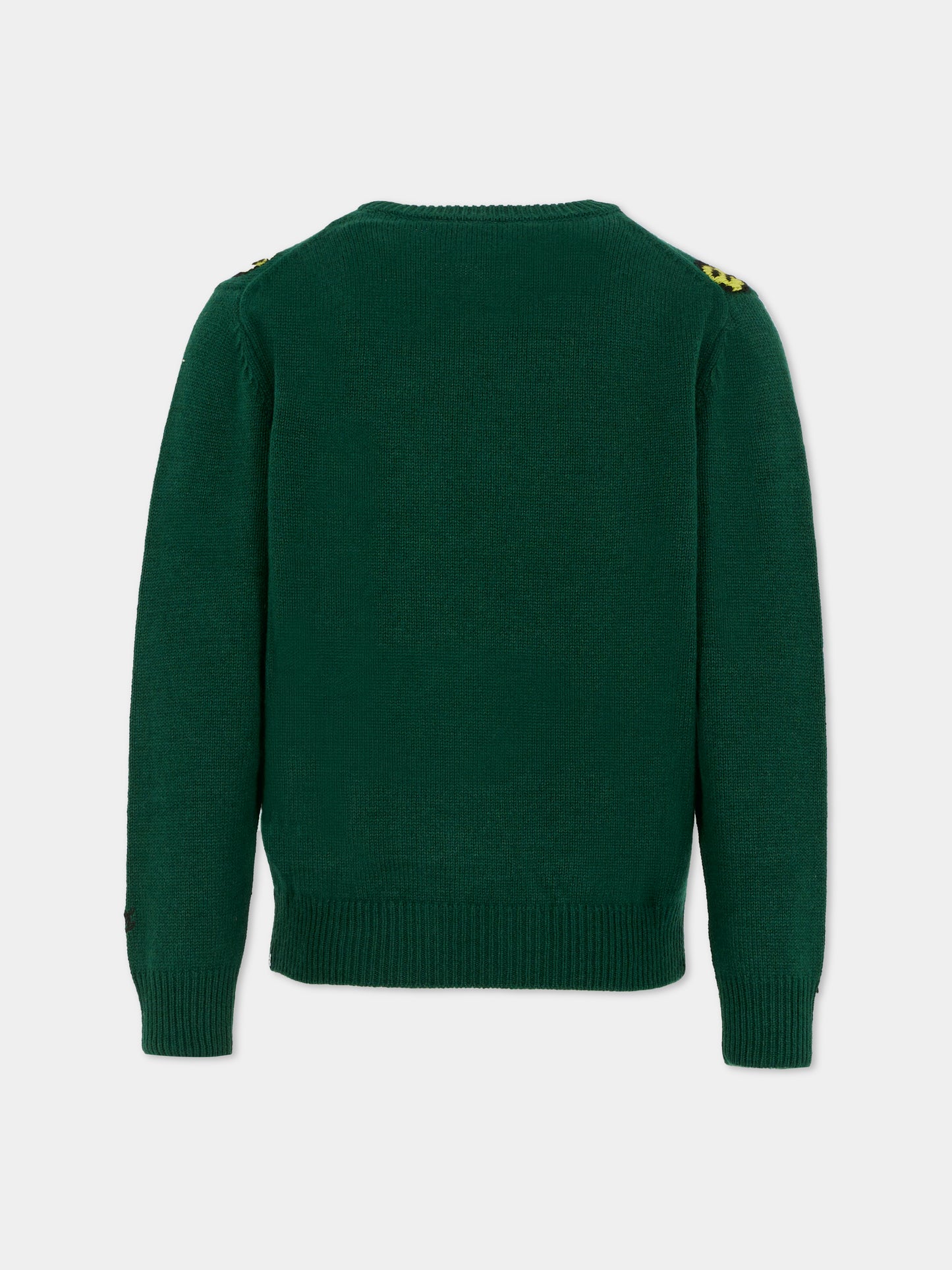 Maglione verde per bambino con Snoopy,Mc2 Saint Barth,DOU0003 - 01729I