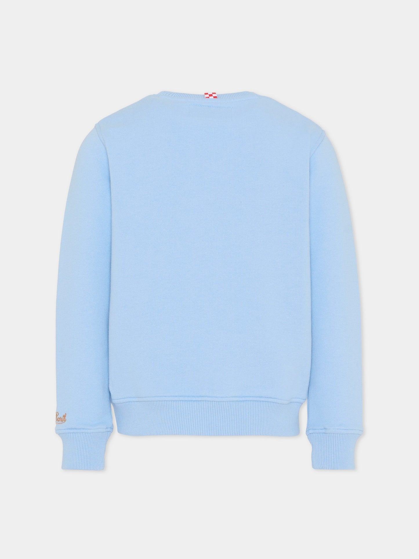 Felpa azzurra per bambino con leone,Mc2 Saint Barth,HUT0004 - 01819I