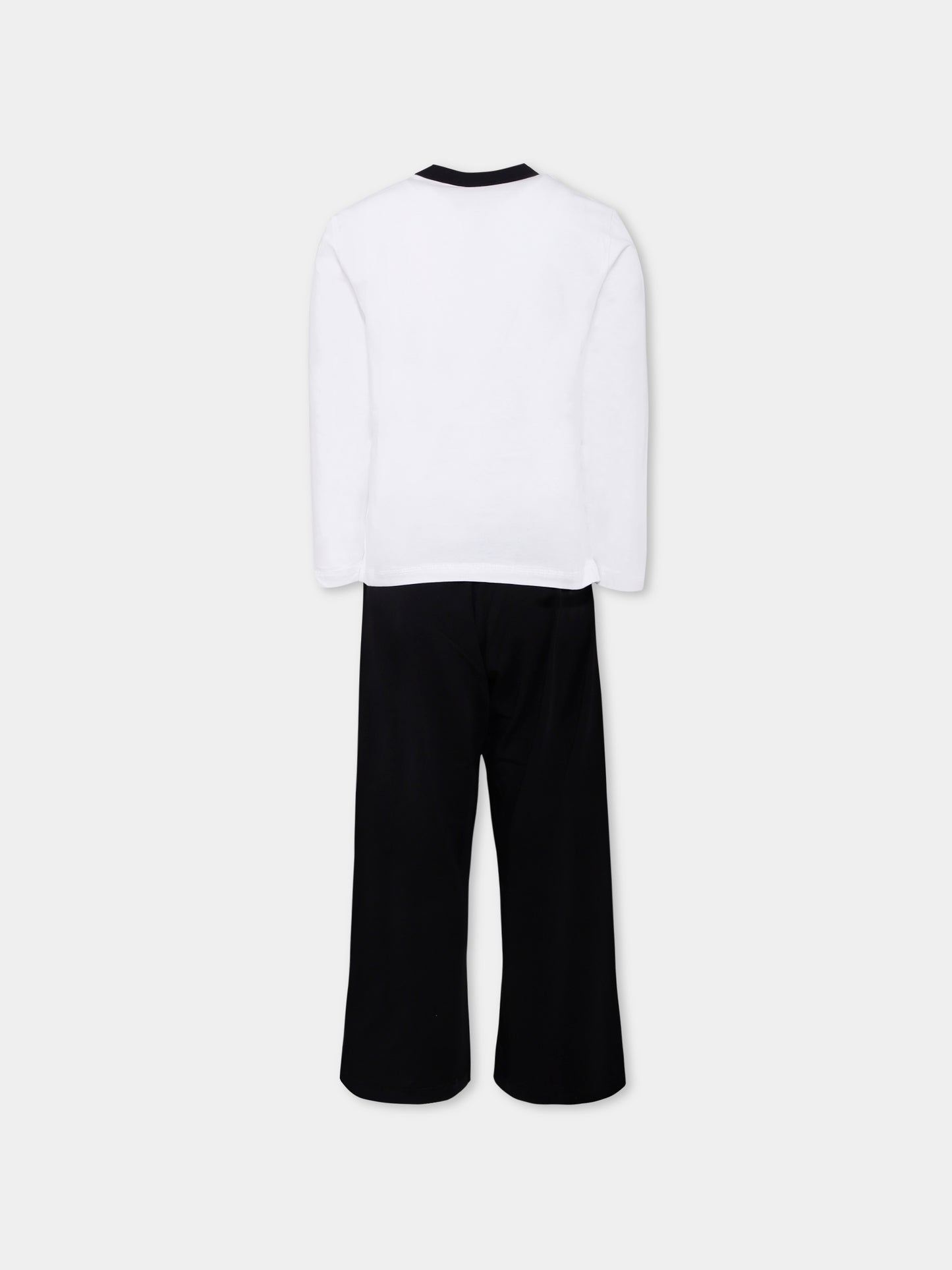 Pigiama nero per bambino con logo,Diesel,J02503-KYATR-K900E