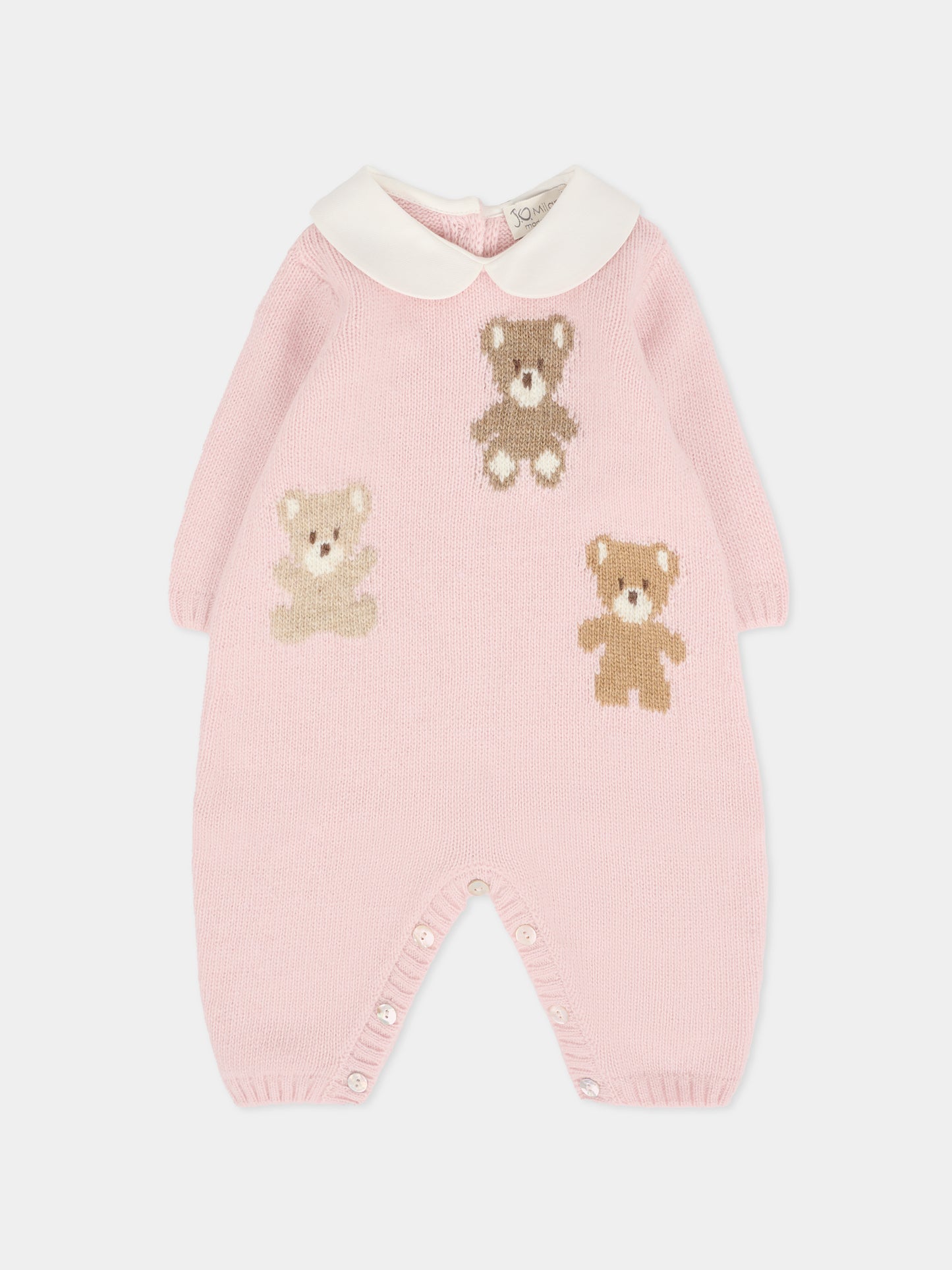 Tutina rosa per neonata con orsetti,J.o. Milano,561A1 ROSA BABY