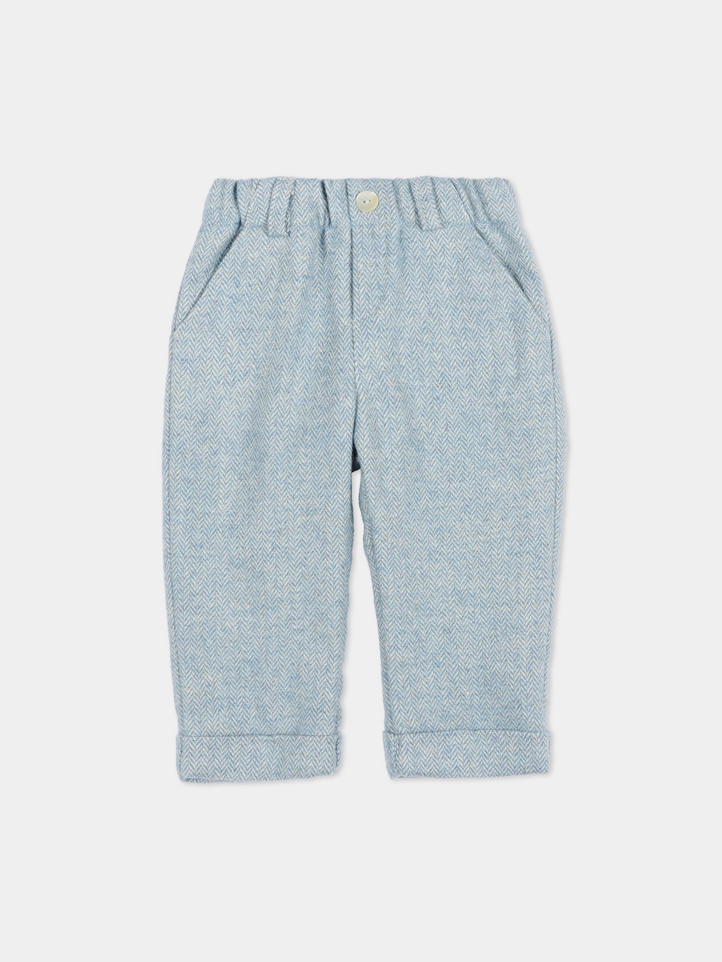 Pantaloni celesti per neonato,J.o. Milano,564G2 AVIO