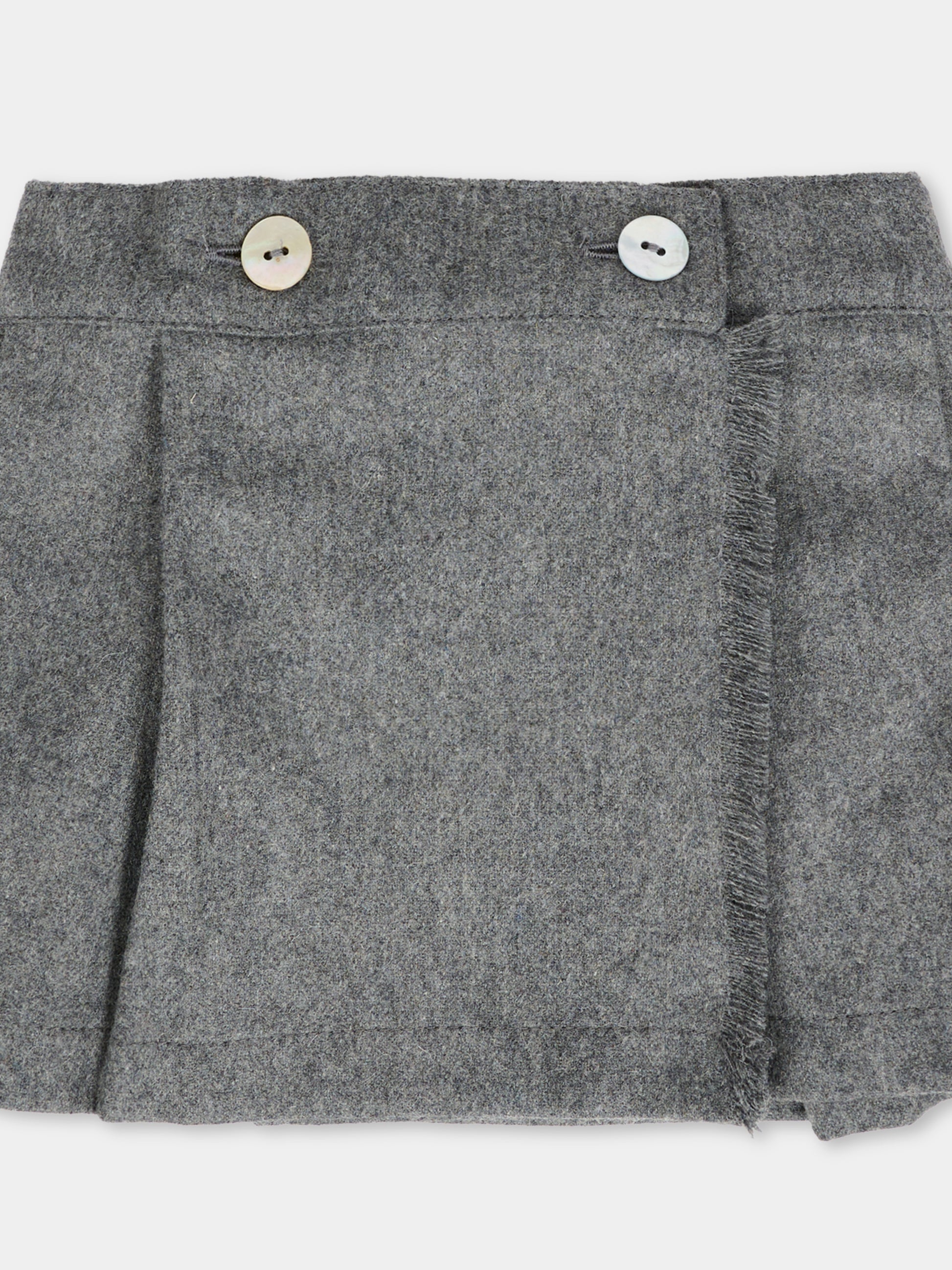 Gonna grigia per neonata,J.o. Milano,562X1 GRIGIO