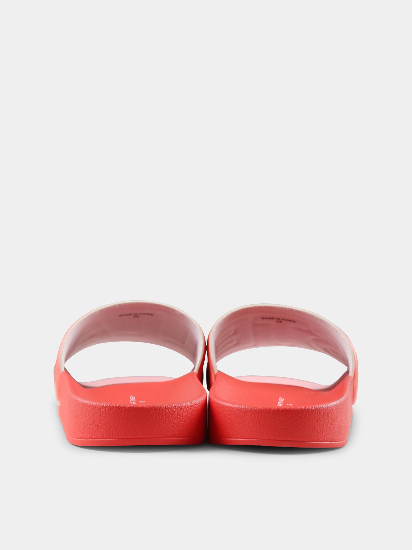 Ciabatte rosse per bambina con logo,Stella Mccartney Kids,TU0C26 Z1949 999