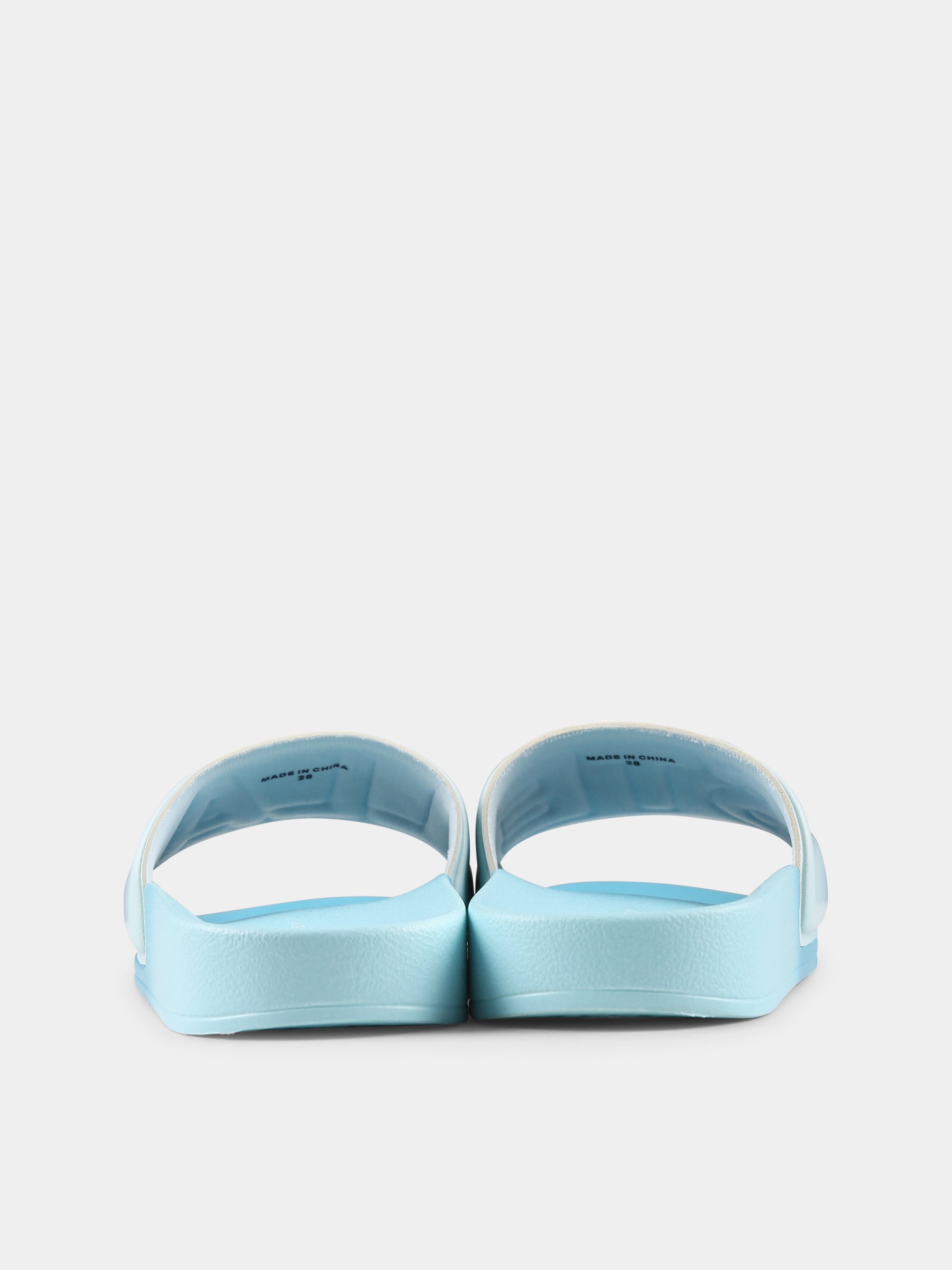 Ciabatte azzurre per bambino con logo,Stella Mccartney Kids,TU0Q26 Z1949 999