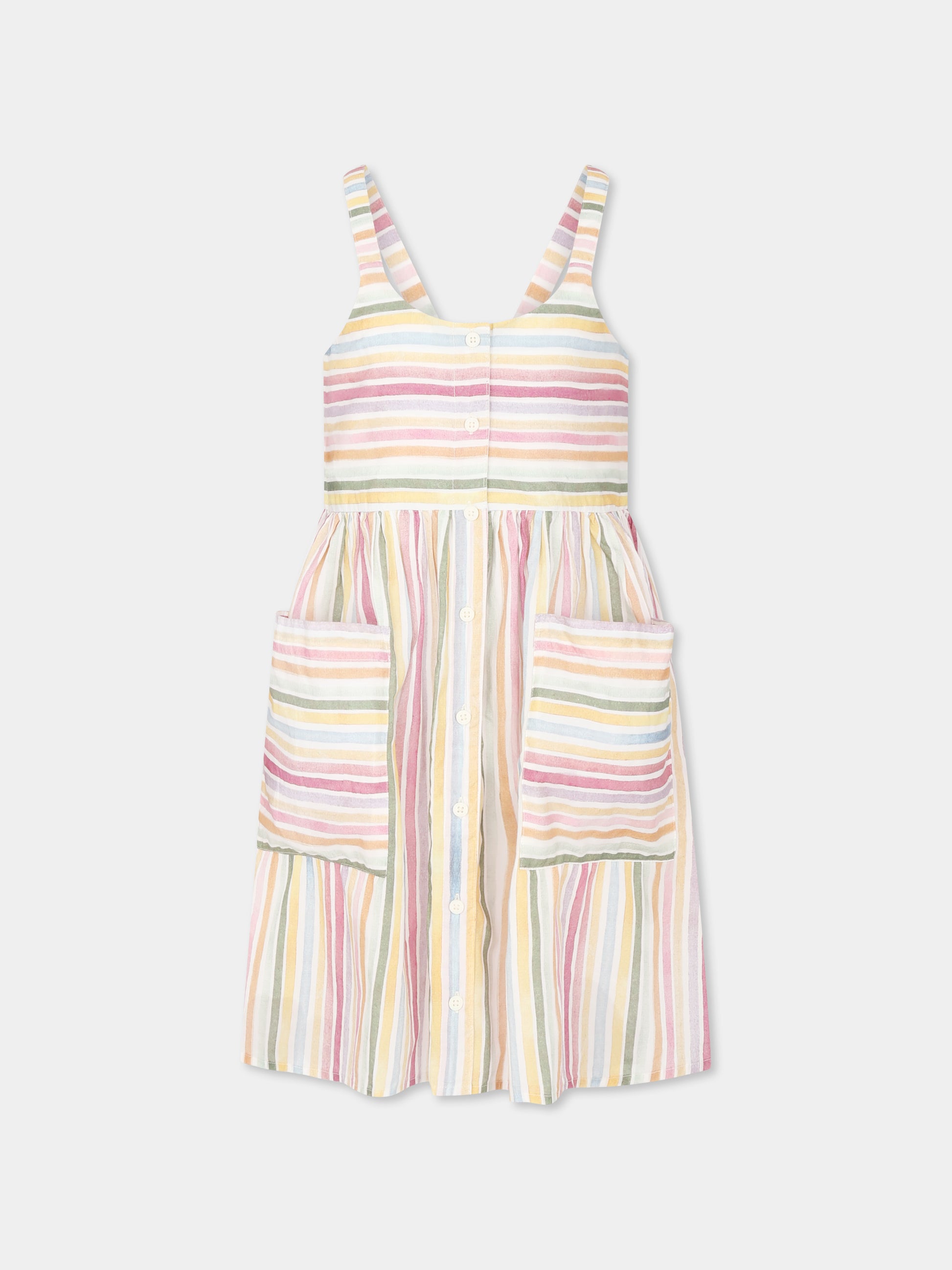 Vestito multicolor per bambina,Stella Mccartney Kids,TU1B72 Z1599 999MC