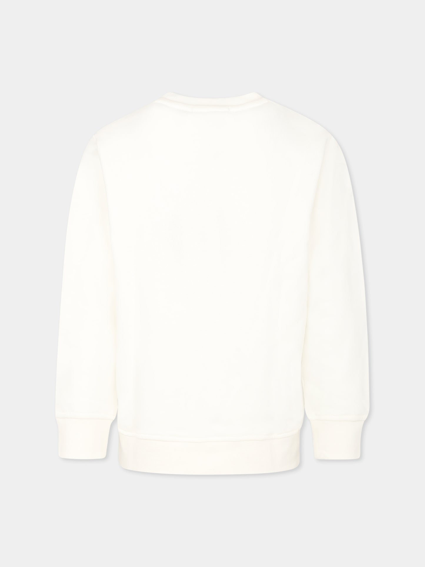 Felpa bianca per bambina con arcobaleno,Stella Mccartney Kids,TU4B90 Z0499 101