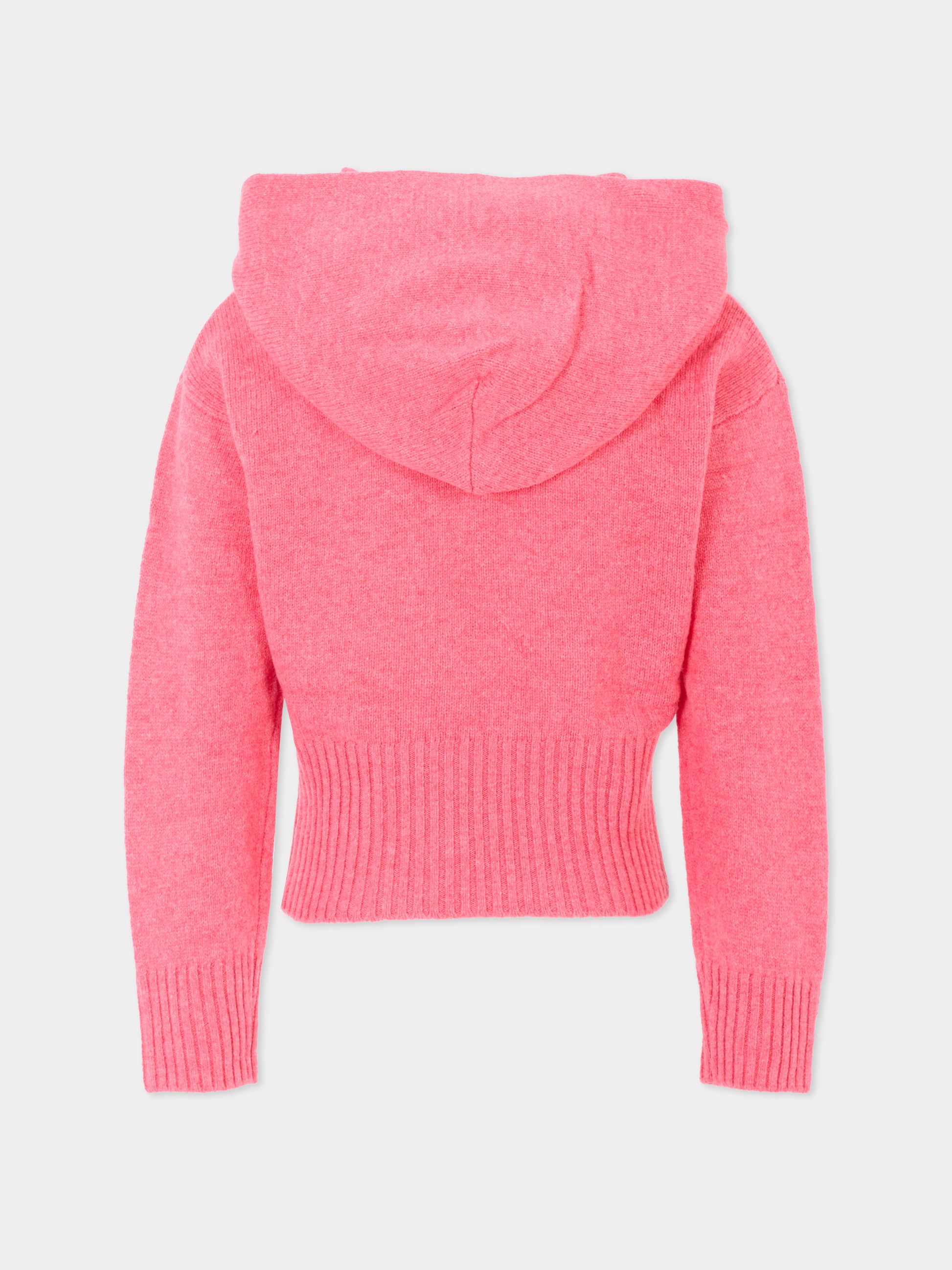 Maglione rosa per bambina con logo,Laneus,F5LKJGKH047 045