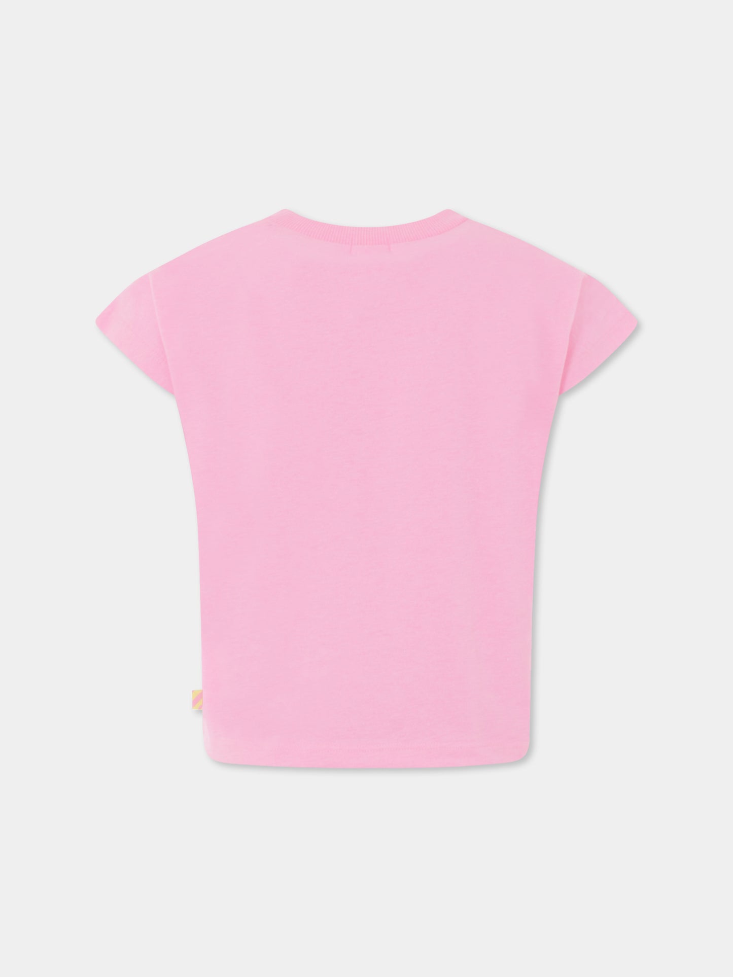 Pink t-shirt for girl with print