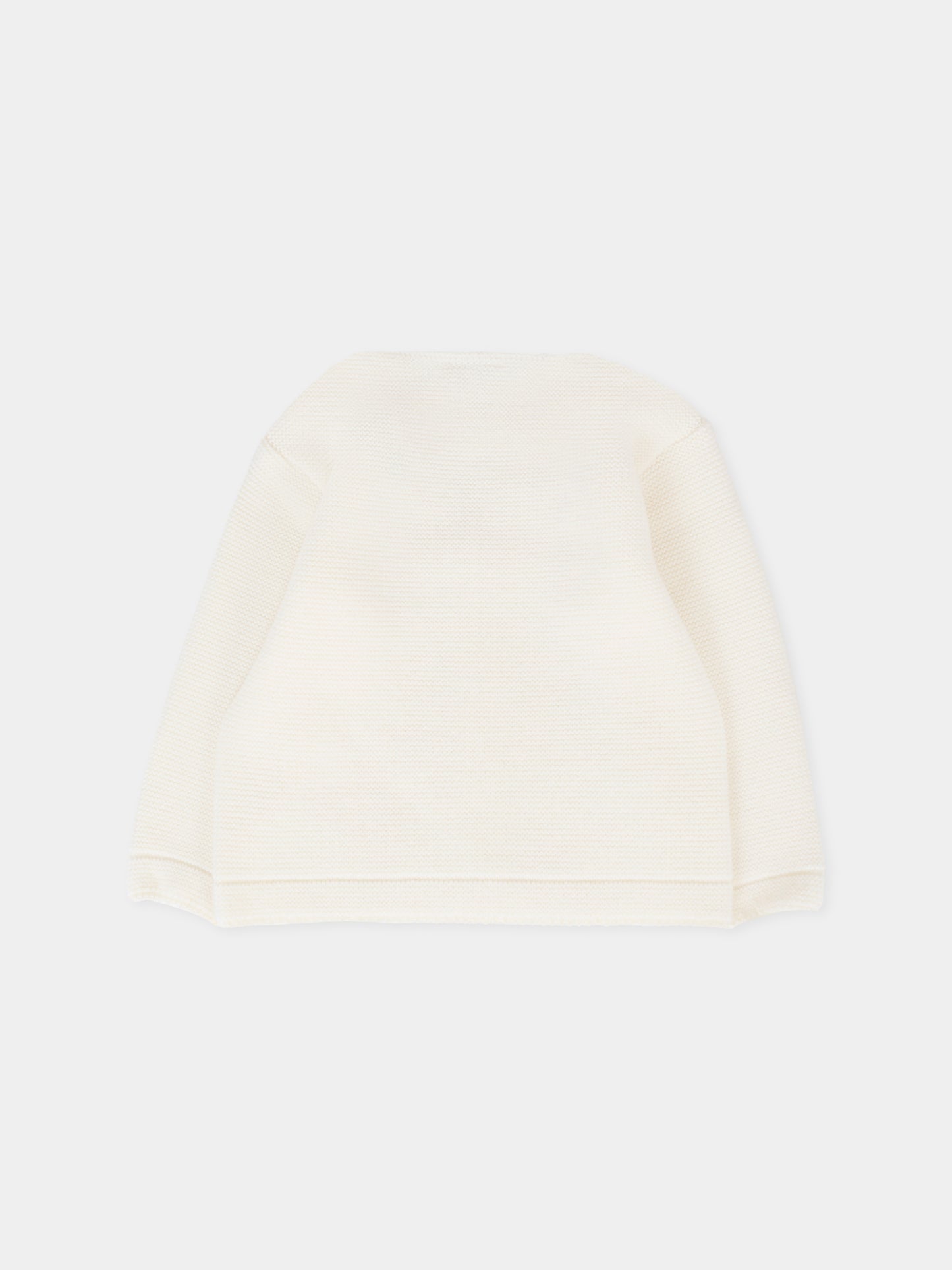 Cardigan avorio per neonati con ricamo,Paz Rodríguez,001 111852 60 H56