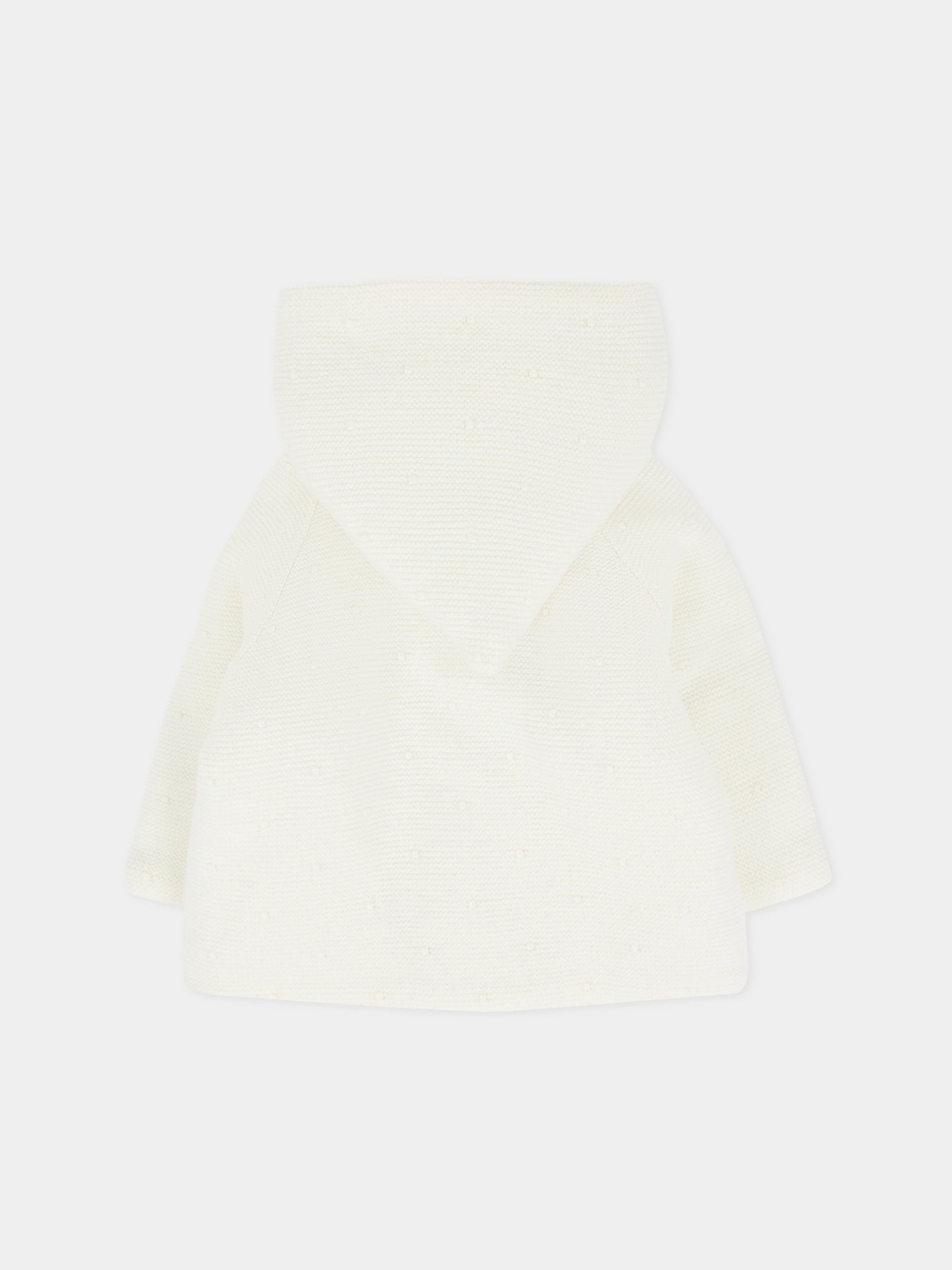 Cappotto avorio per neonato con pois,Paz Rodríguez,012 112901 60 H56