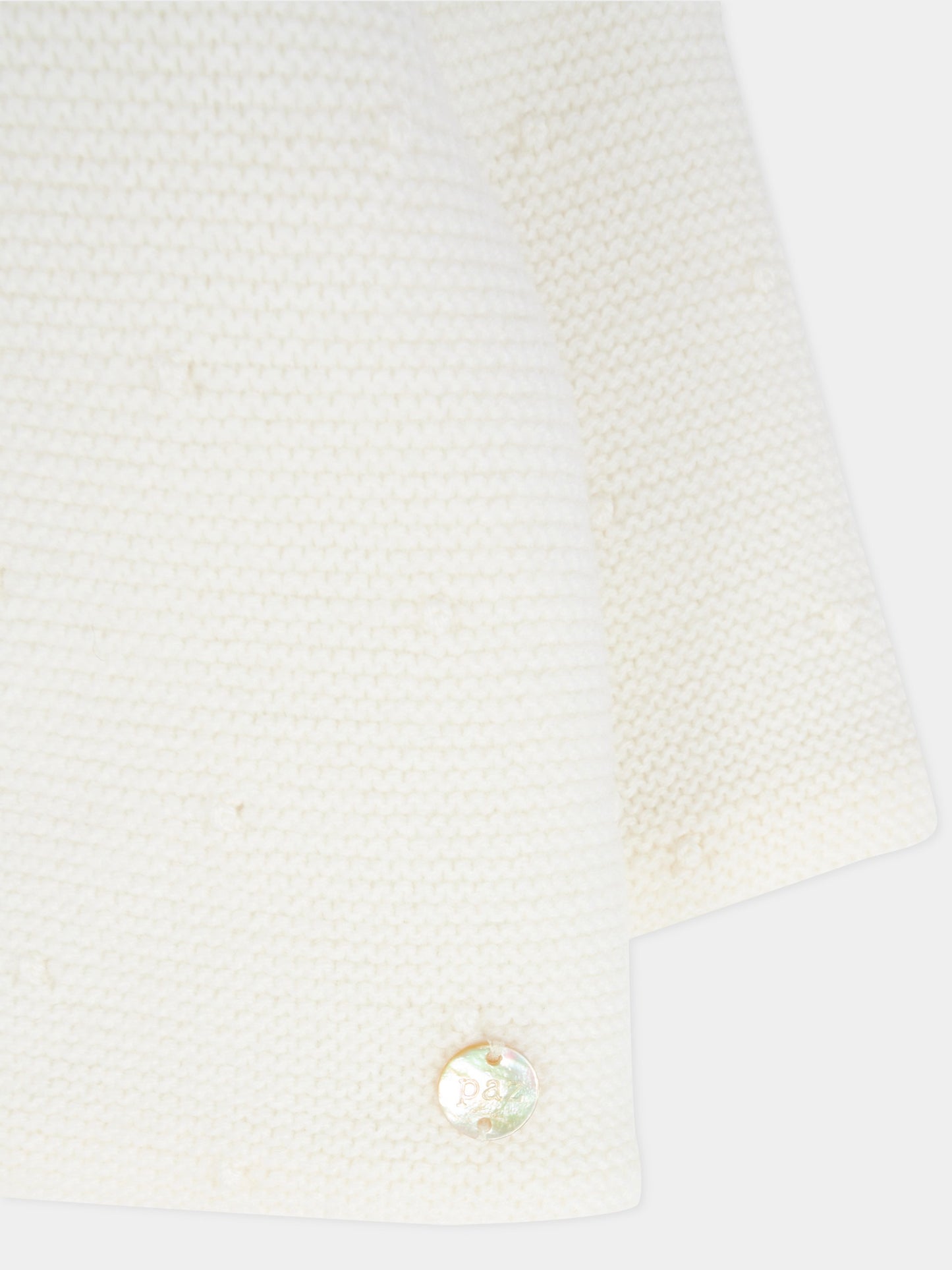 Cappotto avorio per neonato con pois,Paz Rodríguez,012 112901 60 H56