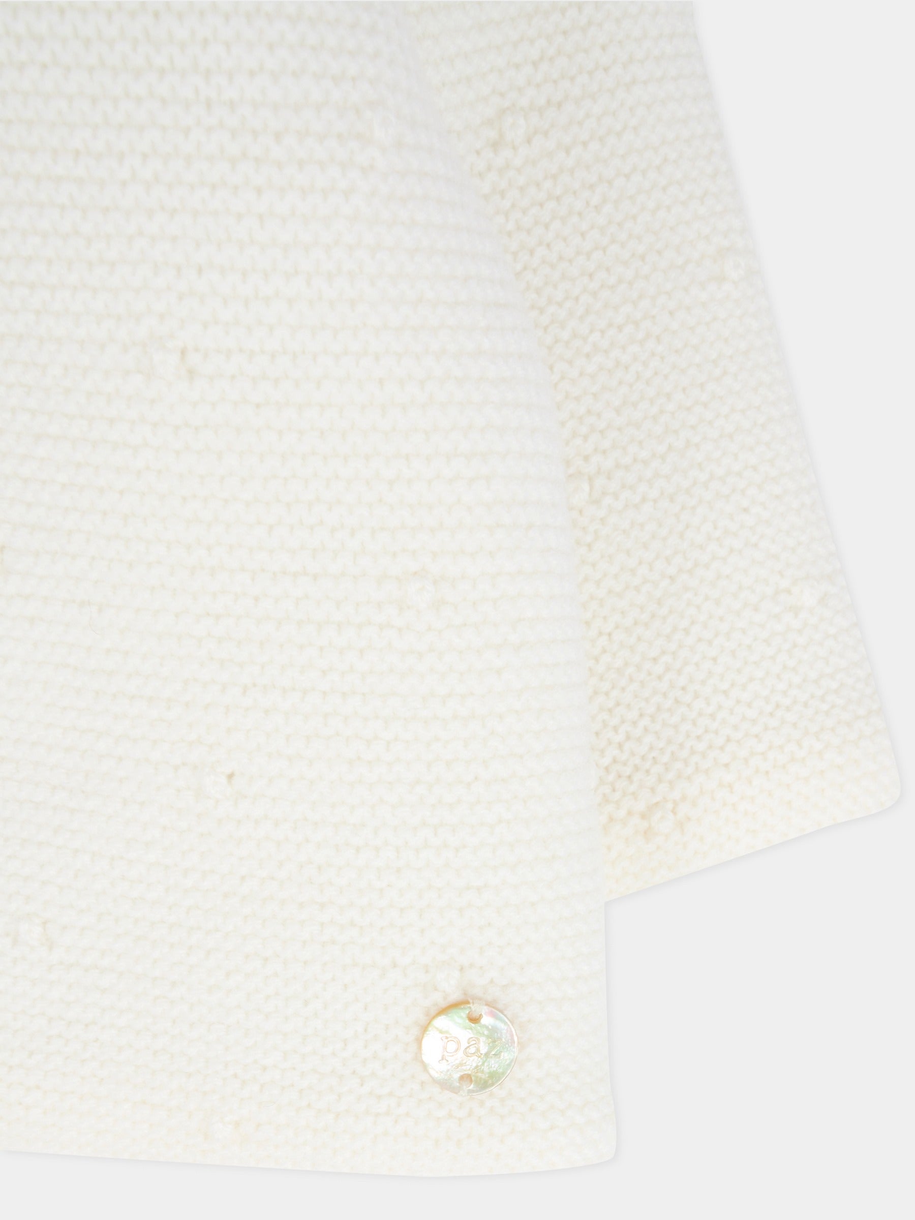 Cappotto avorio per neonato con pois,Paz Rodríguez,012 112901 60 H56