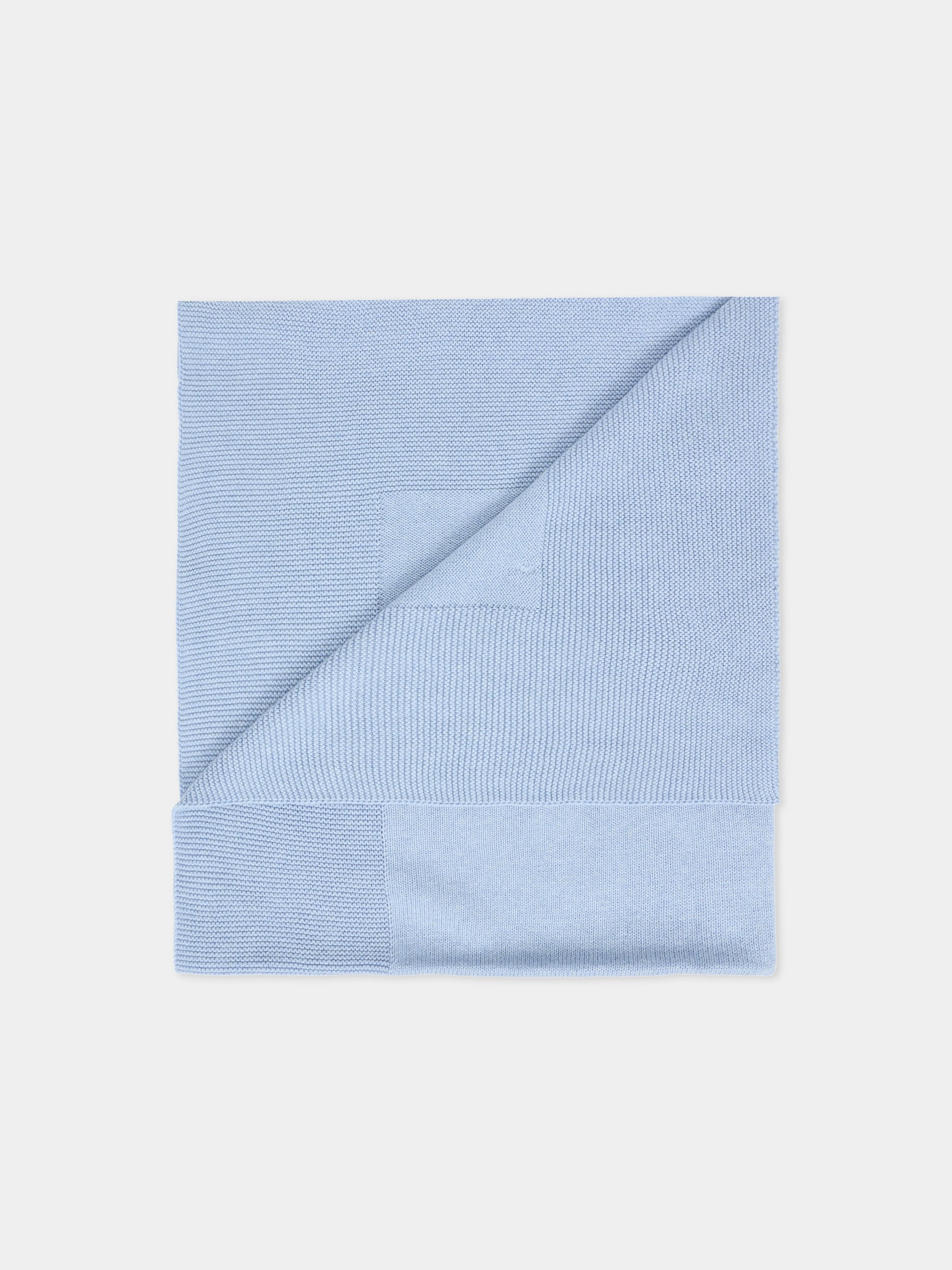 Coperta celeste per neonato con logo,Paz Rodríguez,031 32184 25 H94