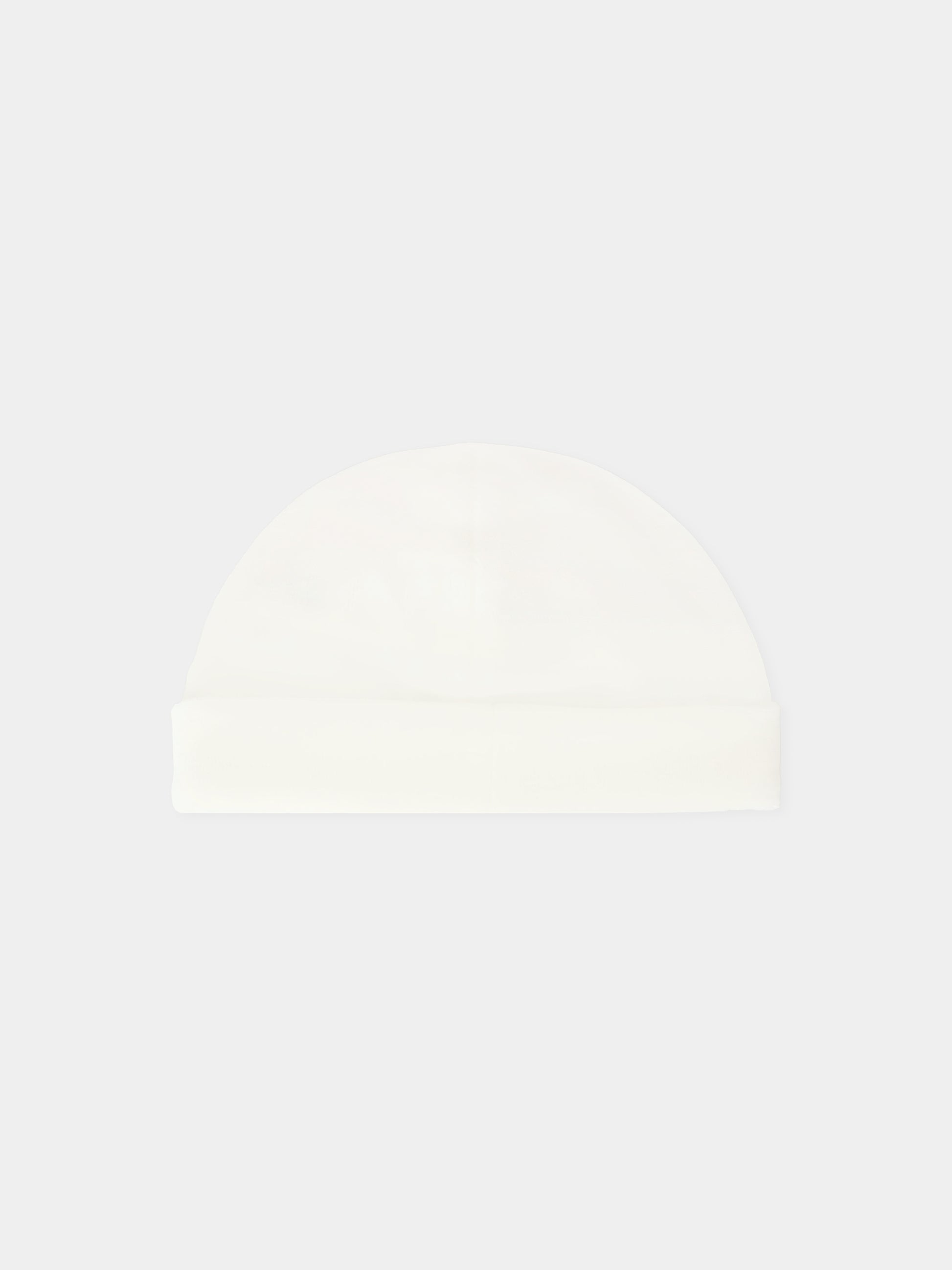 Berretto avorio per neonati con logo,Paz Rodríguez,040 19853 60 T362