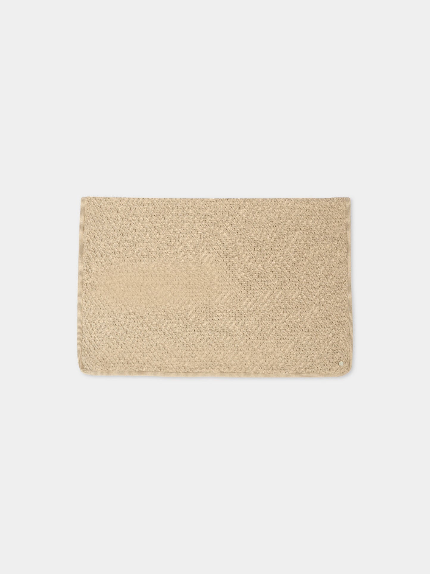 Coperta beige per neonati con logo,Paz Rodríguez,031 123073 64 H94