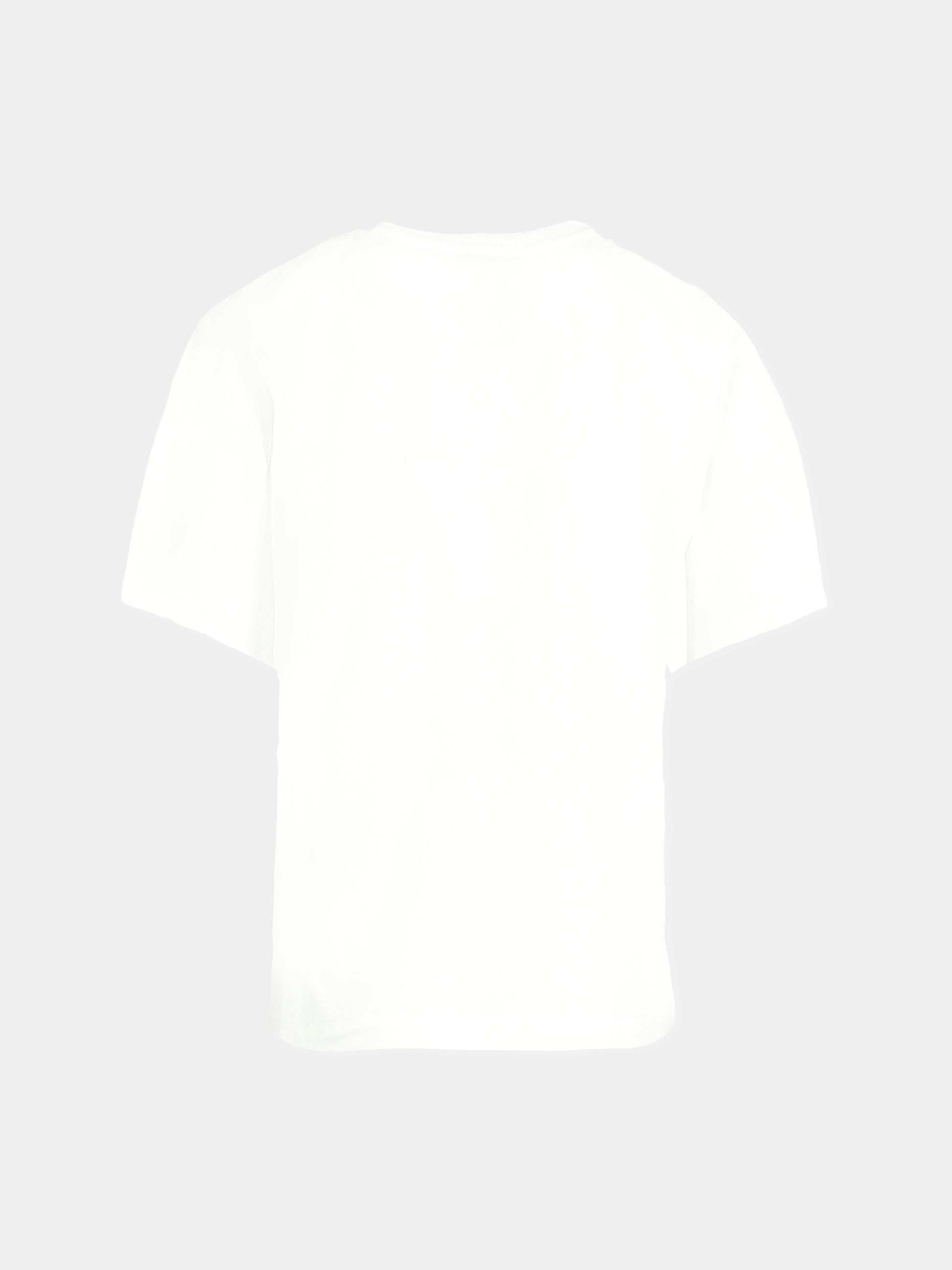 T-shirt bianca per bambino con pianeta terra,Moschino Kids,HDM071 LAA10 10101