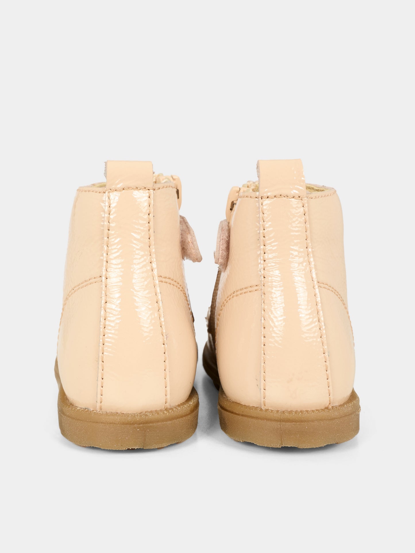 Stivaletti rosa per bambina con patch logato,Falcotto,0012014111 12 0M12