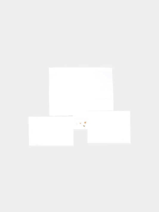 Set lenzuola bianco per neonata con ape e logo,Nanán,I25007R