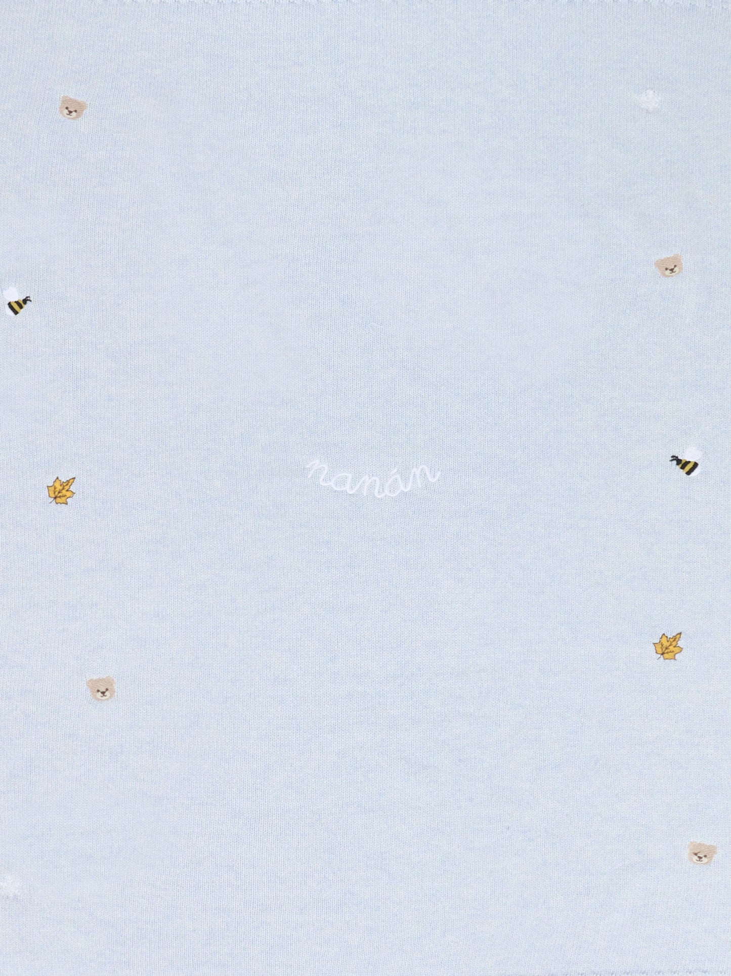 Coperta celeste per neonato con ape,Nanán,I25012A