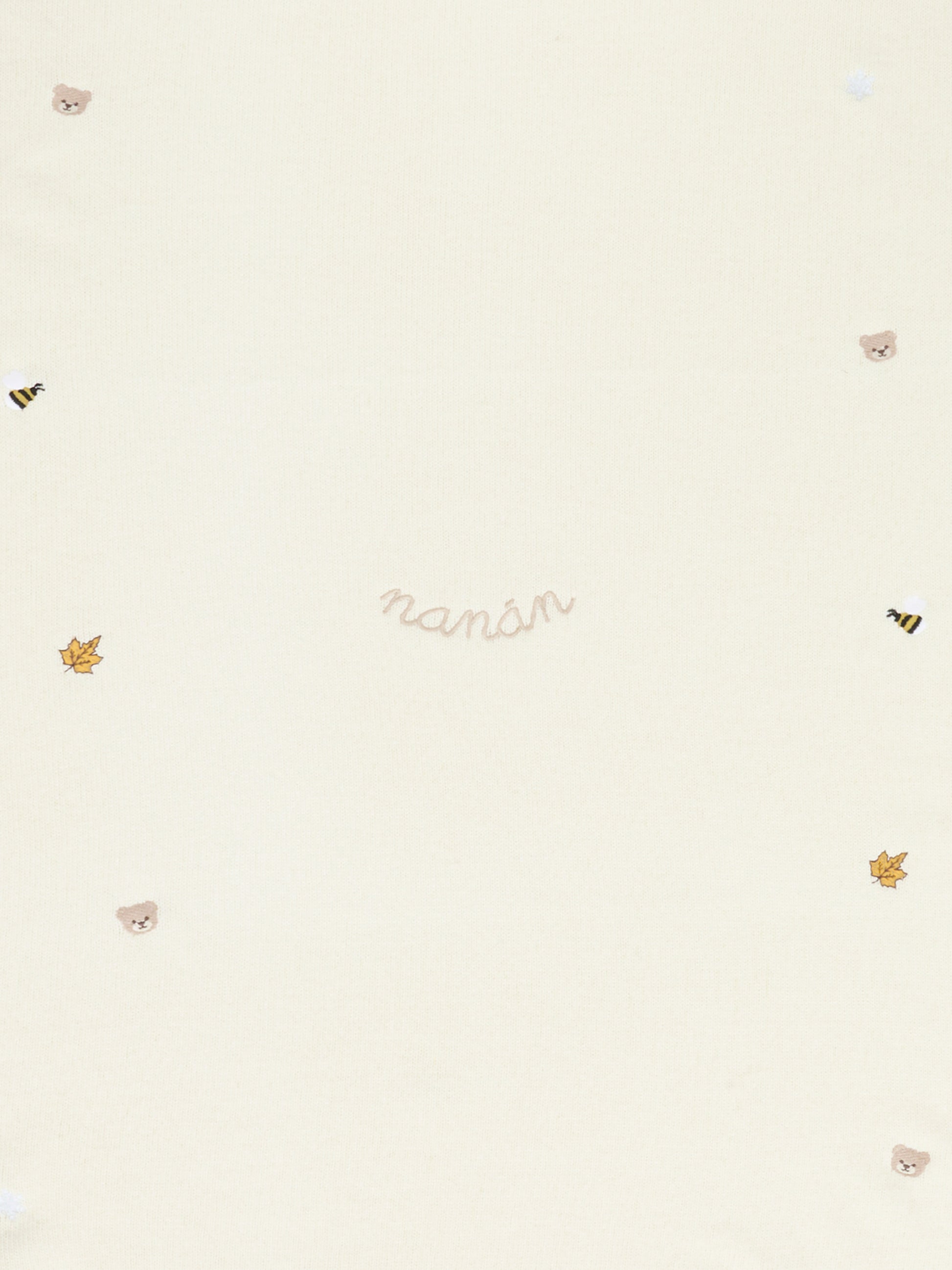 Coperta avorio per neonati con ape,Nanán,I25012B