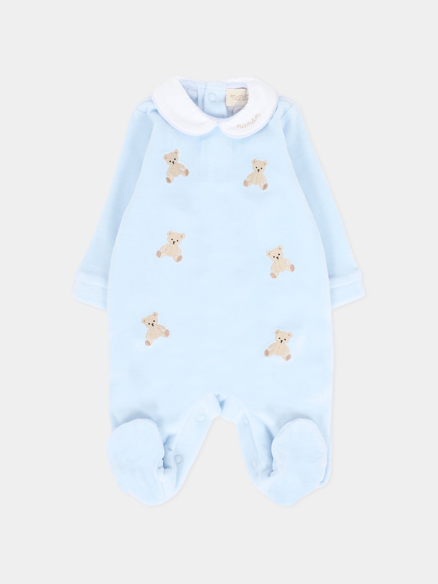 Tutina celeste per neonato con orsetti,Nanán,I25015A