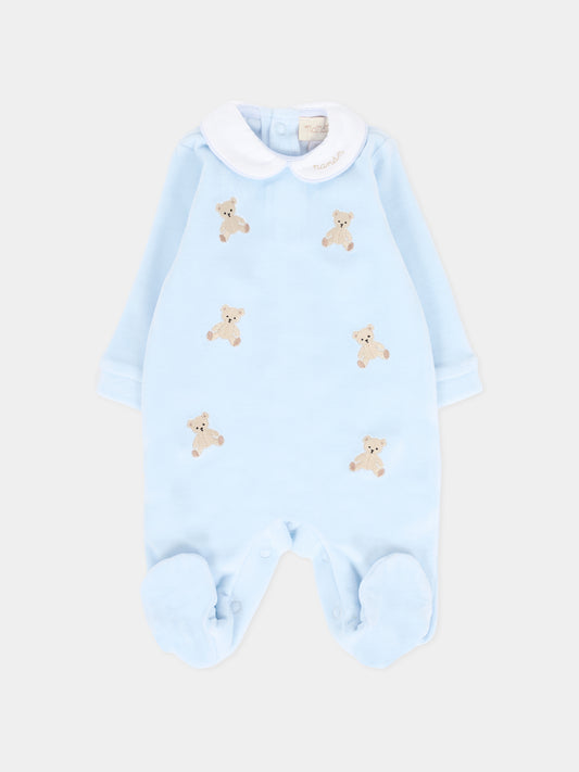 Tutina celeste per neonato con orsetti,Nanán,I25015A