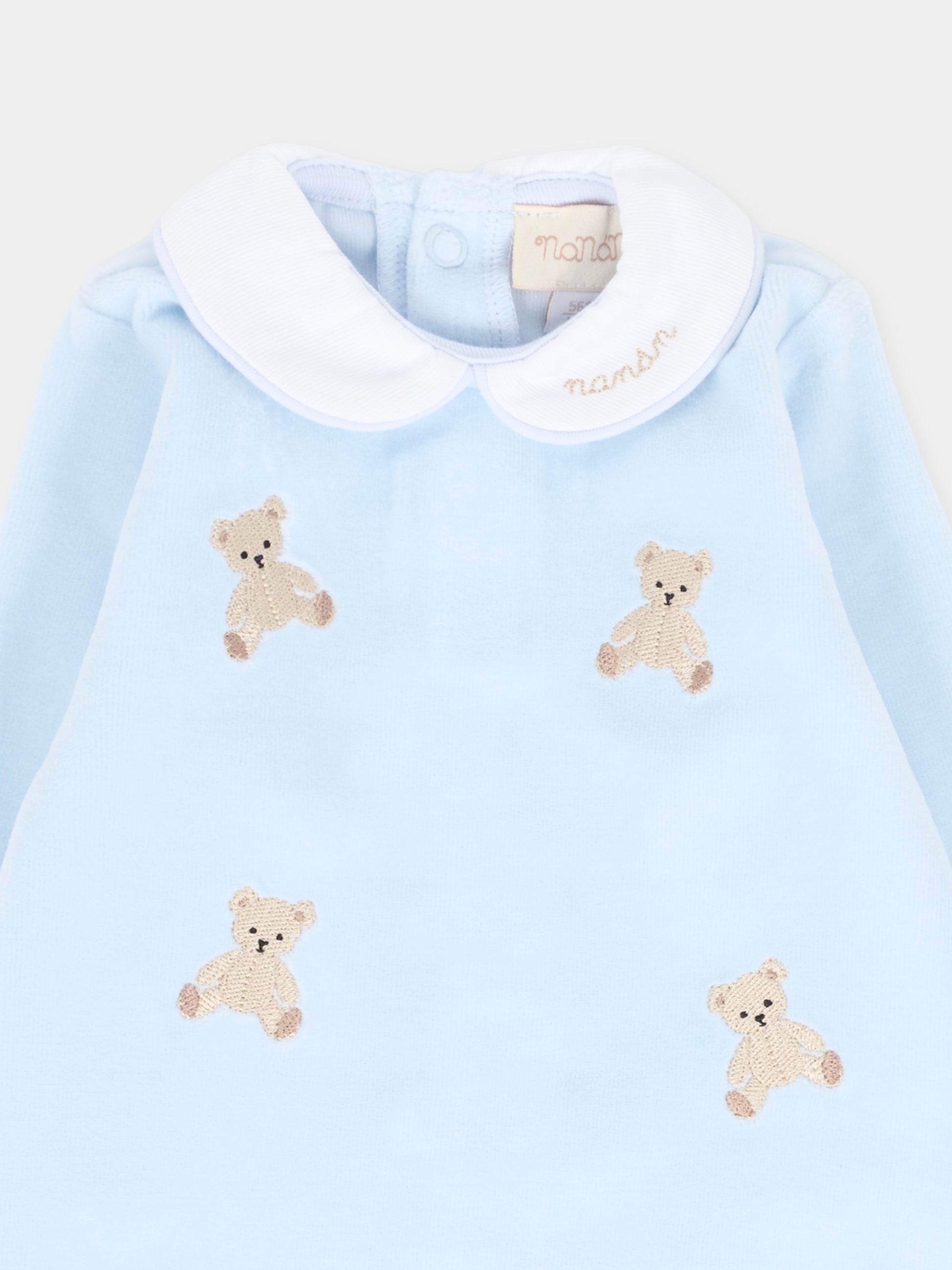 Tutina celeste per neonato con orsetti,Nanán,I25015A