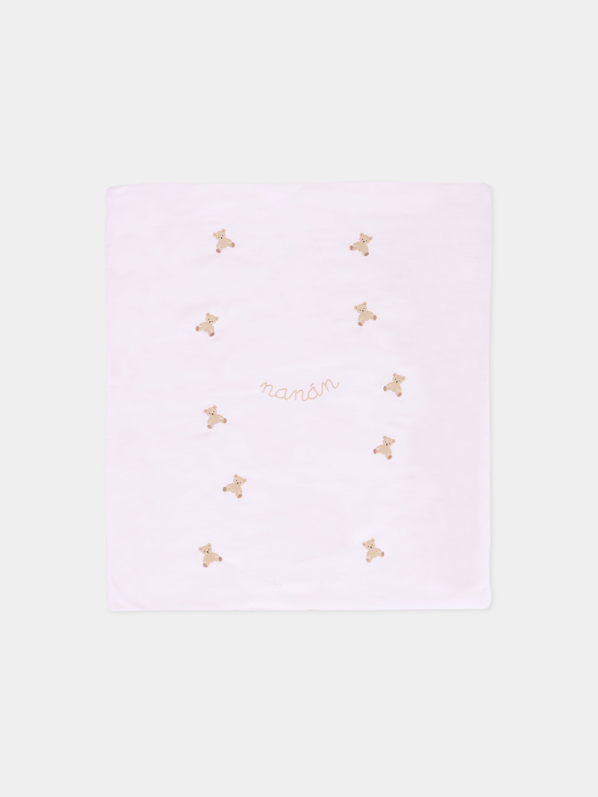 Coperta rosa per neonata con orsetti,Nanán,I25020R