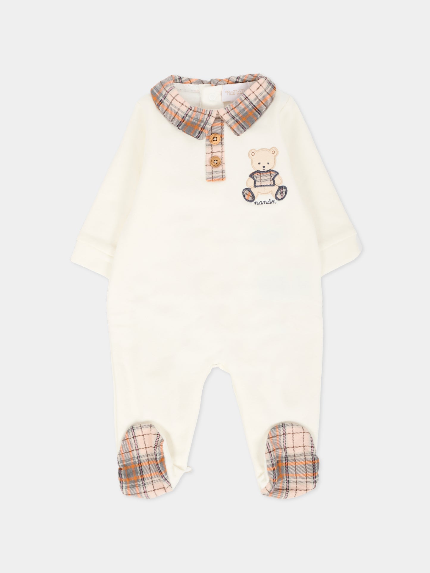 Tutina avorio per neonato con orsetto,Nanán,I25143B