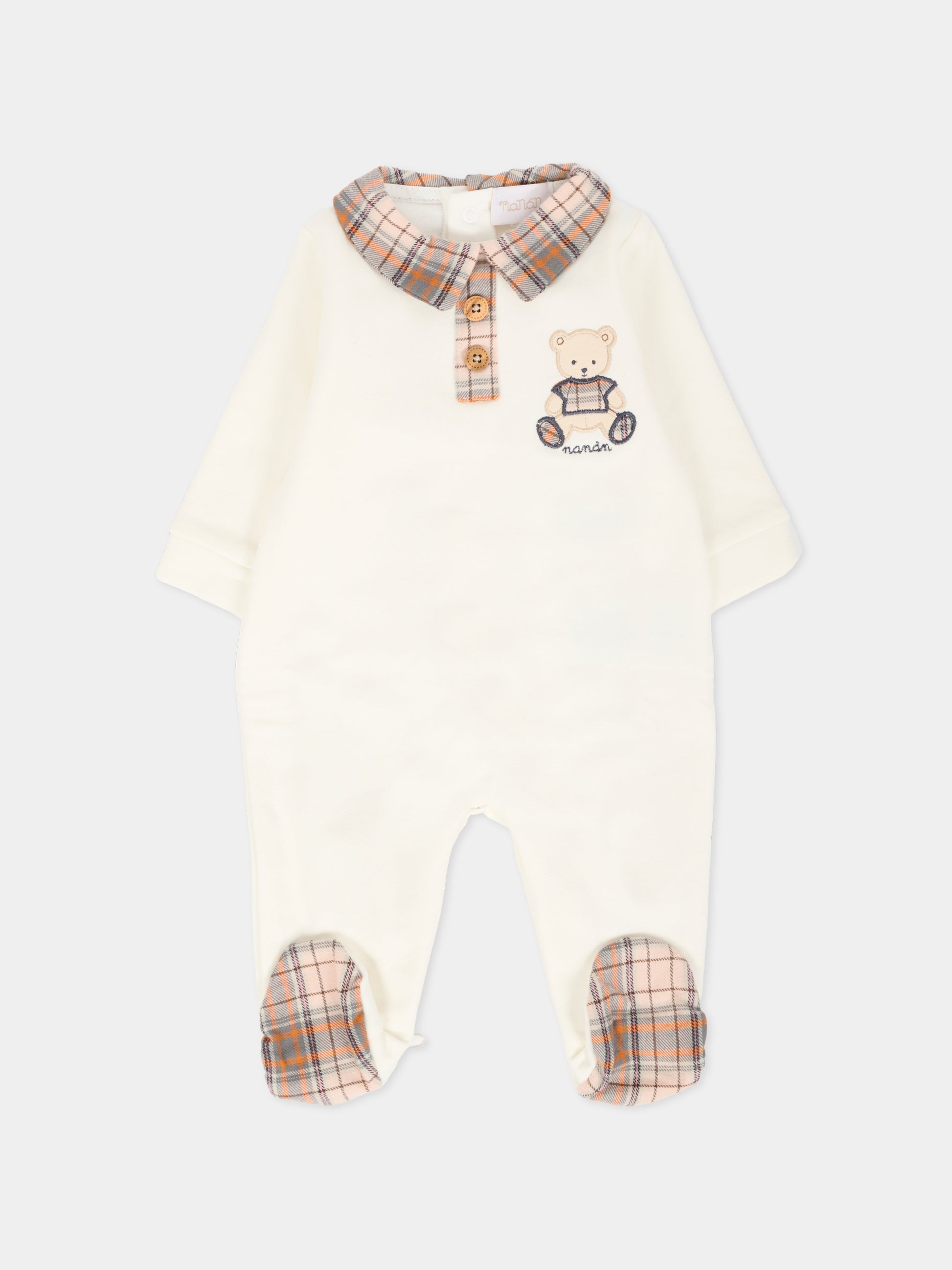 Tutina avorio per neonato con orsetto,Nanán,I25143B