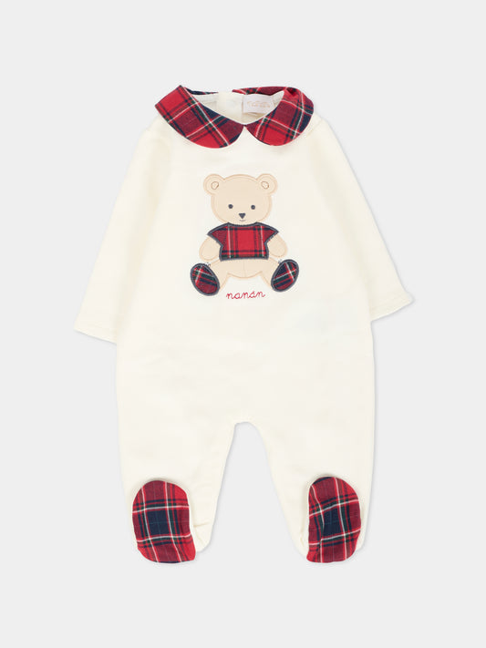 Tutina avorio per neonata con orsetto,Nanán,I25442B