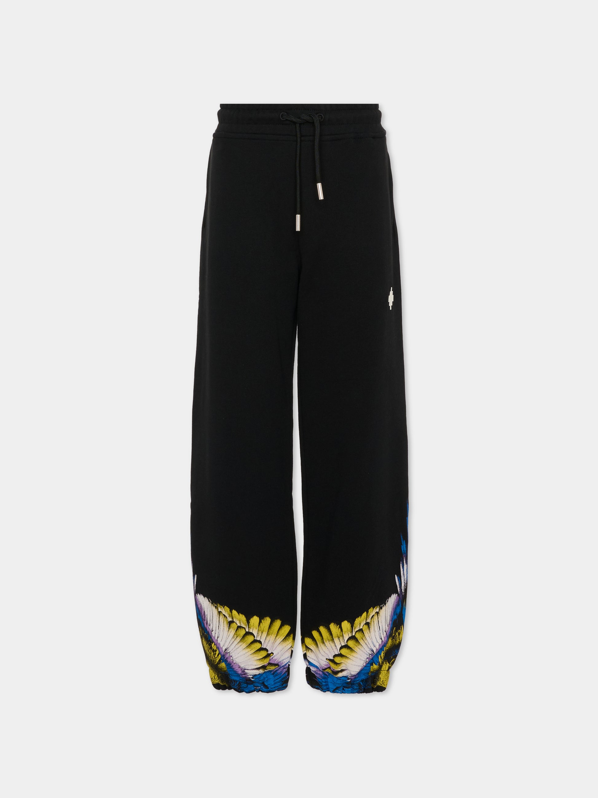 Pantaloni neri per bambino con ali,County Of Milan Kids,F5CMJBFP067 110