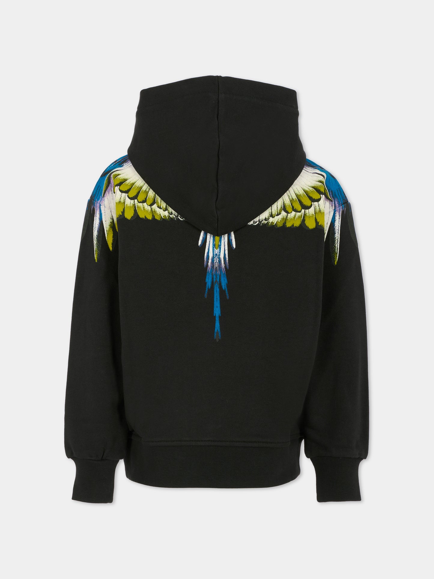 Felpa nera per bambino con ali,County Of Milan Kids,F5CMJBHS061 110