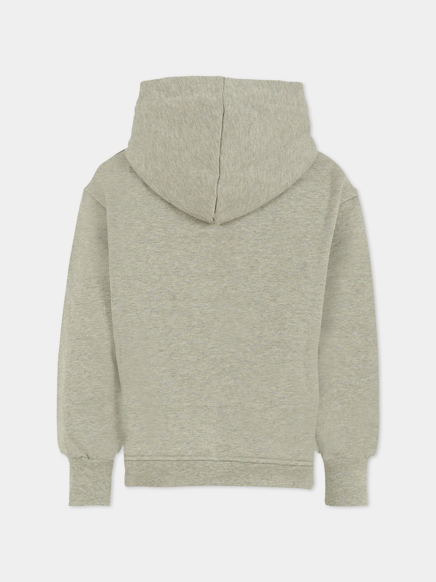 Felpa grigia per bambino con logo e gufo,County Of Milan Kids,F5CMJBHS076 101