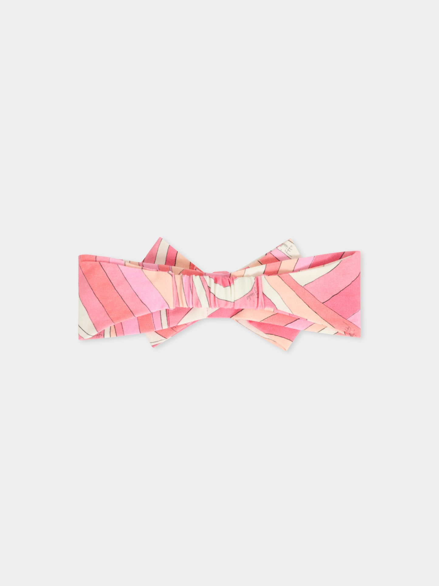 Fascia rosa per neonata con stampa marmo,Emilio Pucci Junior,PX0043 Z3346 109RS