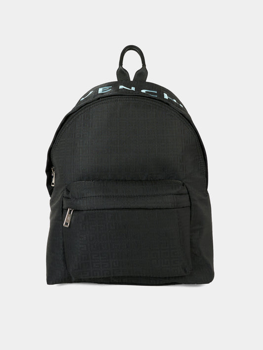 Zaino nero per bambini con logo,Givenchy Kids,H30902 09B