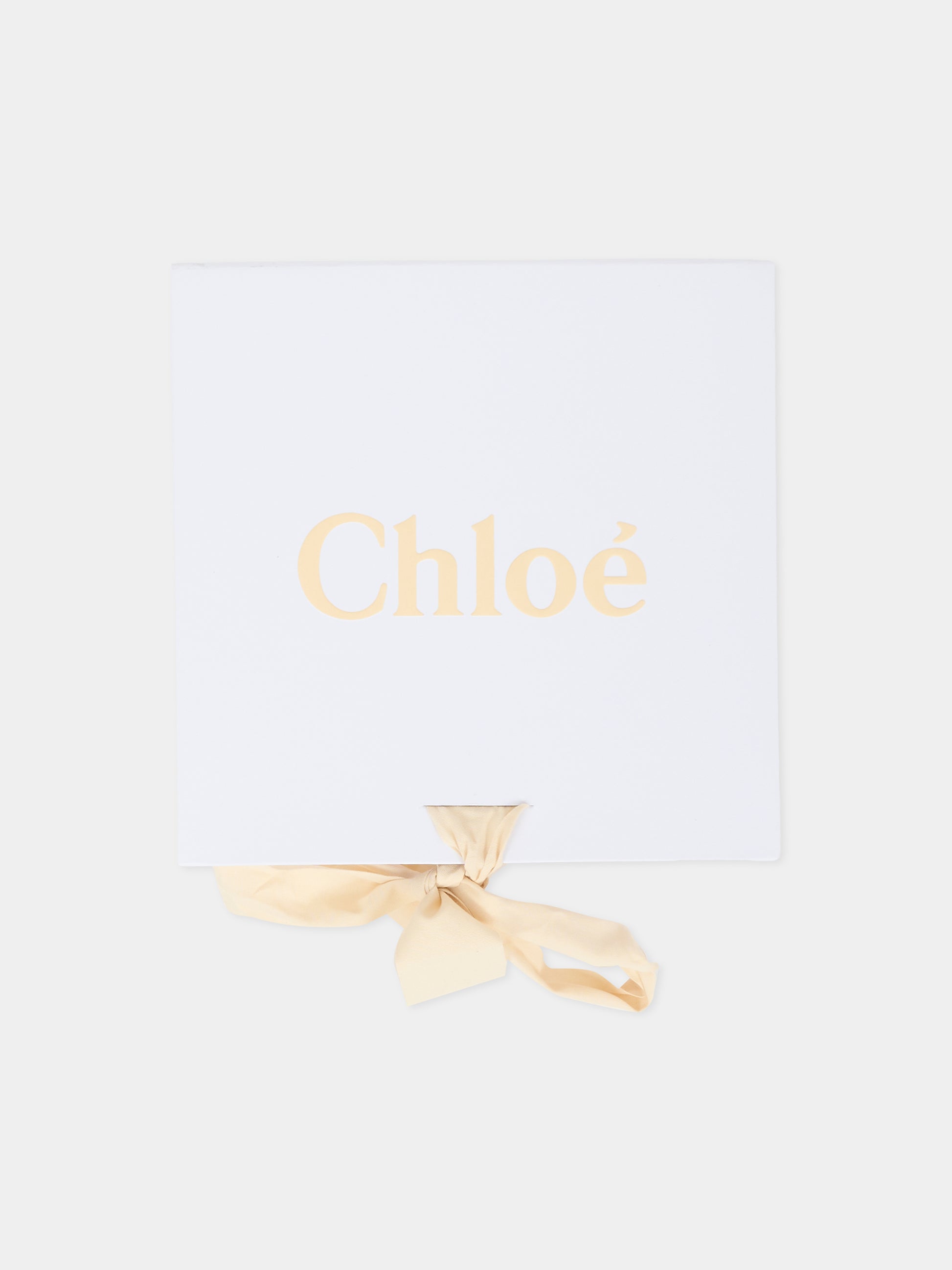 Completo nascita avorio per neonata con logo,Chloé Kids,C20778 117