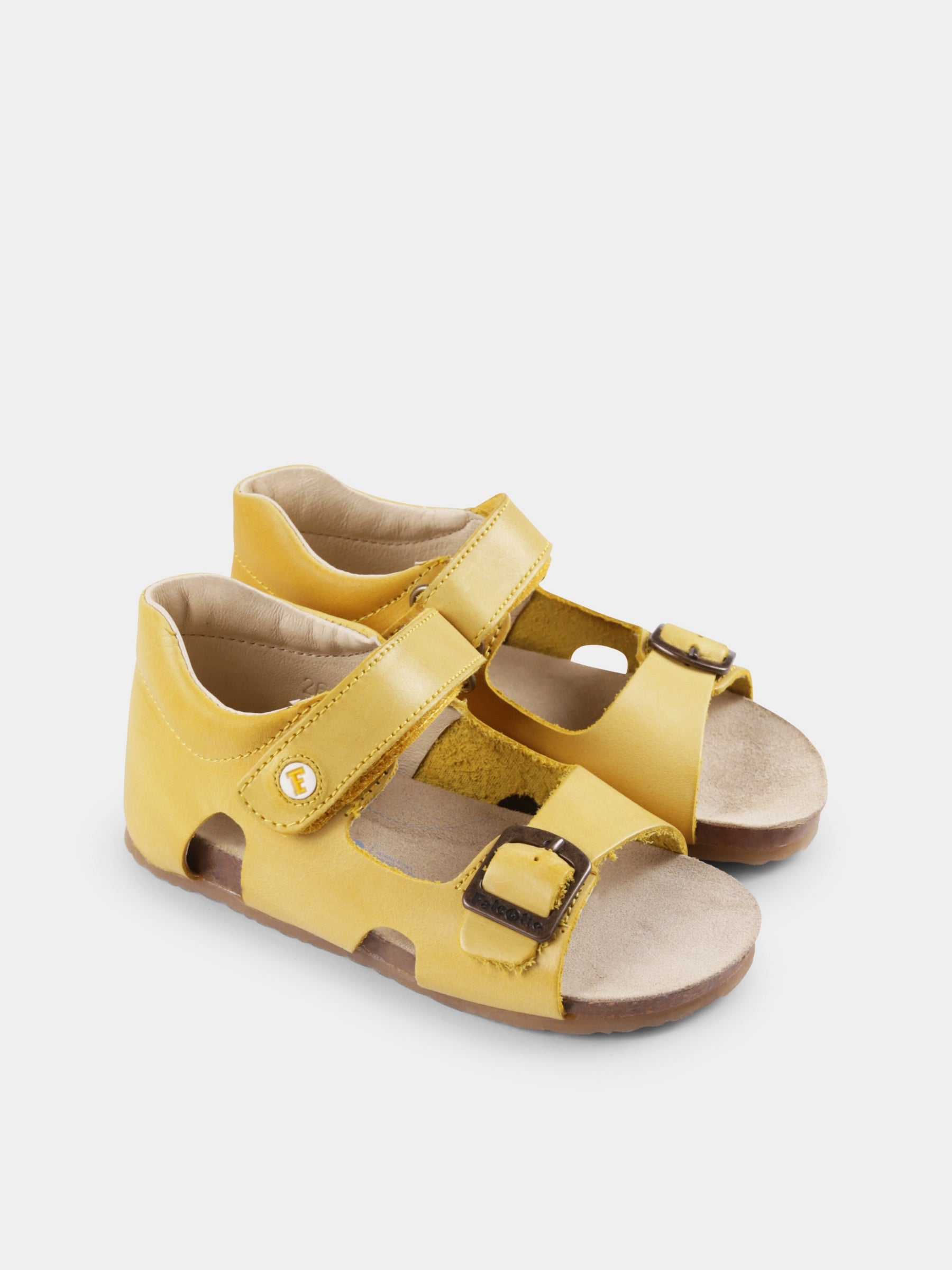 Sandali Bea gialli per neonato e bambino,Falcotto,001 1500737 01 0G04 BEA