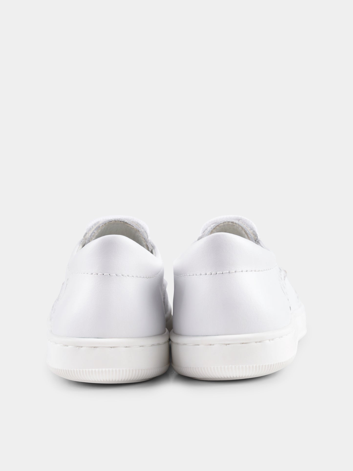 White lace-ups for baby boy and boy