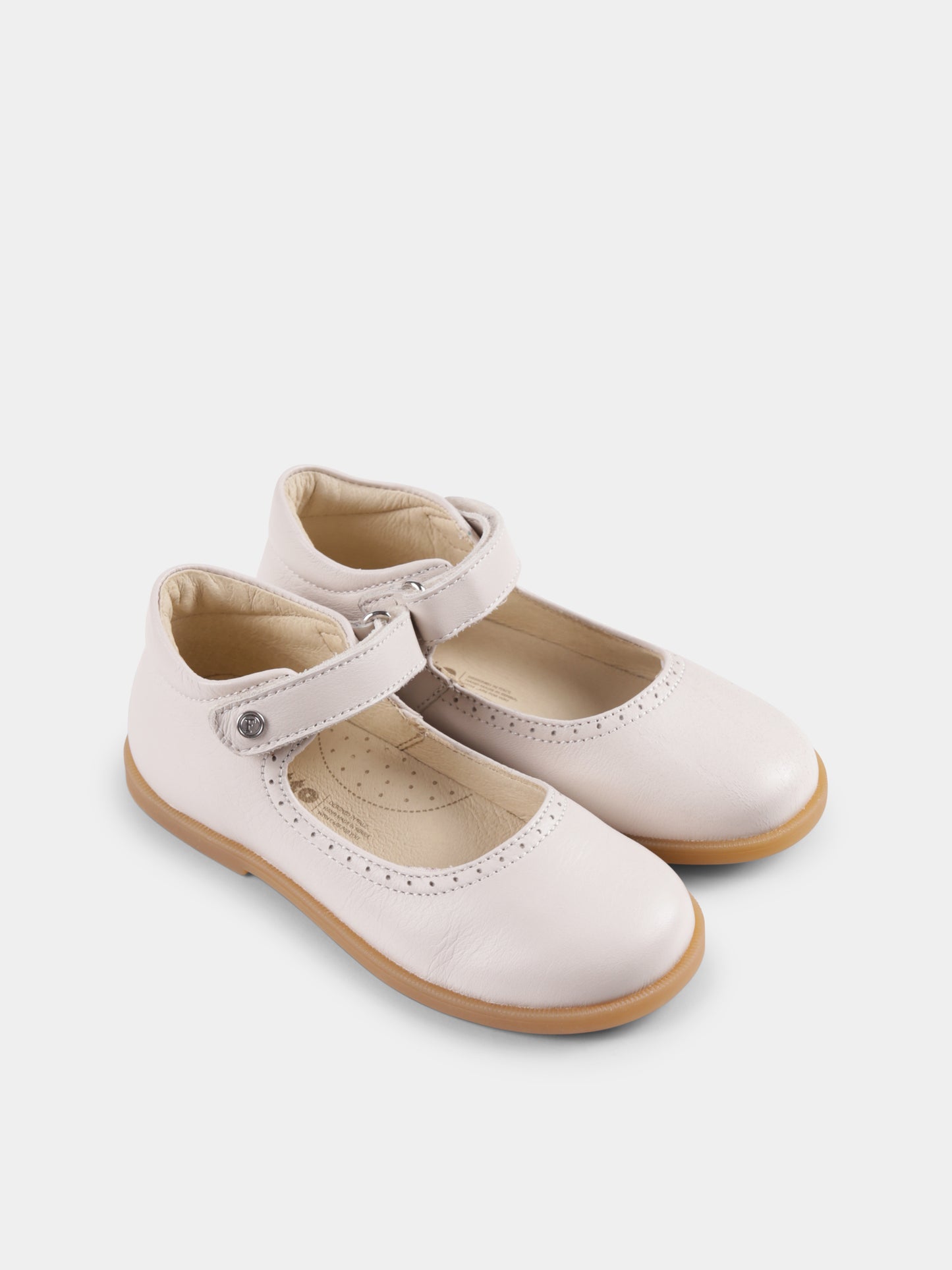 Ivory ballet flats for baby girl and girl