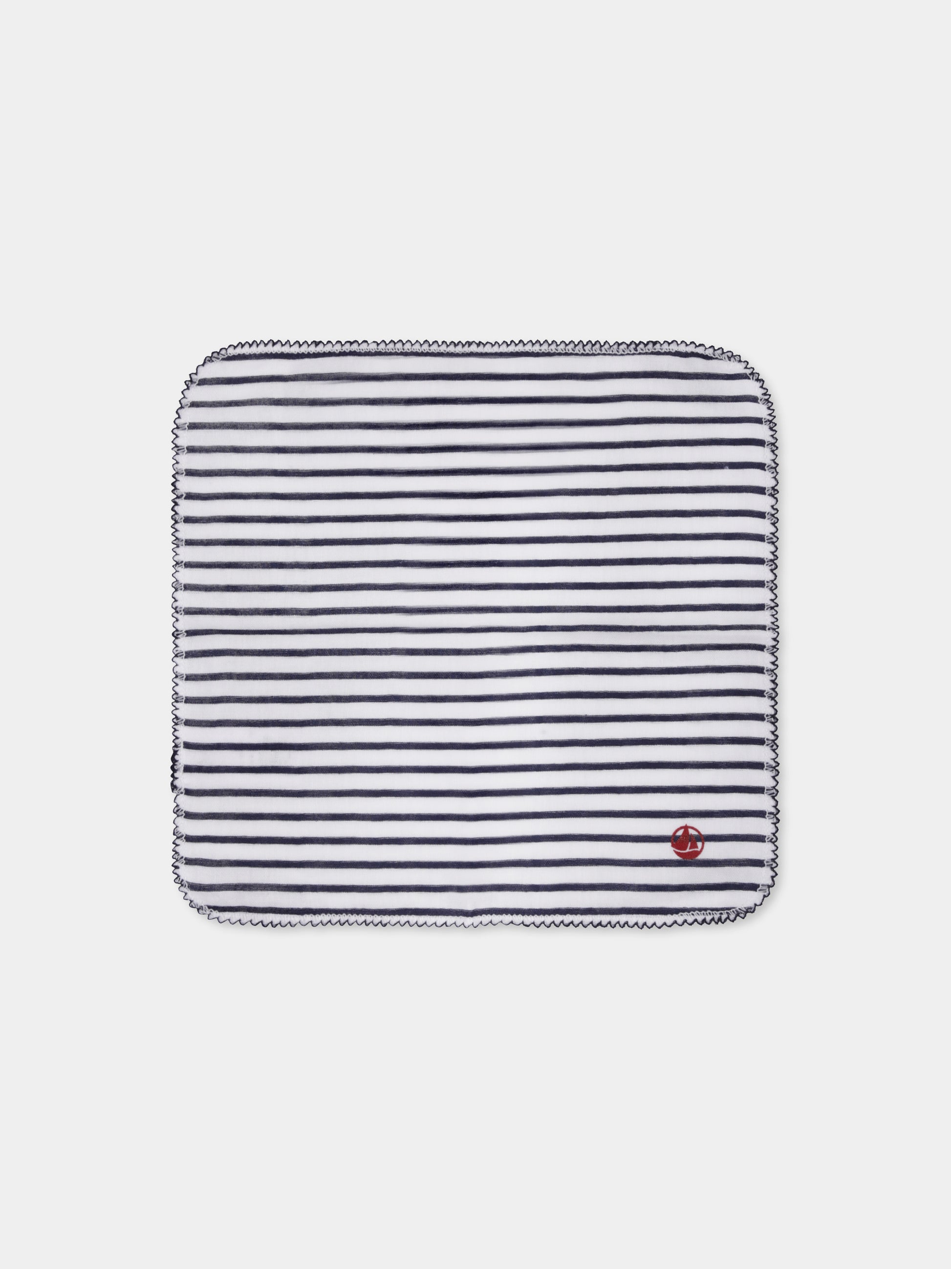 Mussola multicolor per neonati con logo,Petit Bateau,A0AVK 01