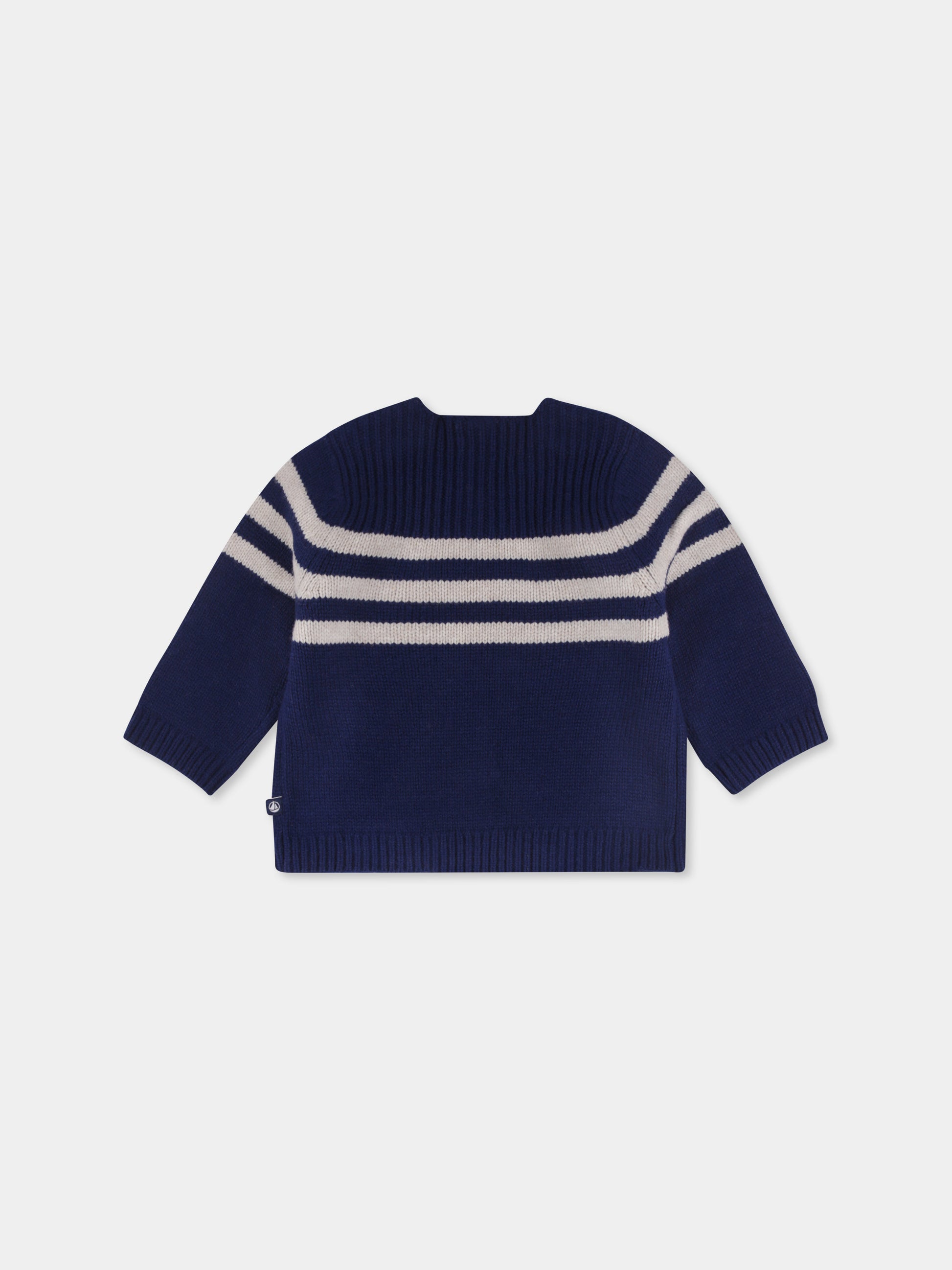 Maglione blu per neonato,Petit Bateau,A0B3W 01
