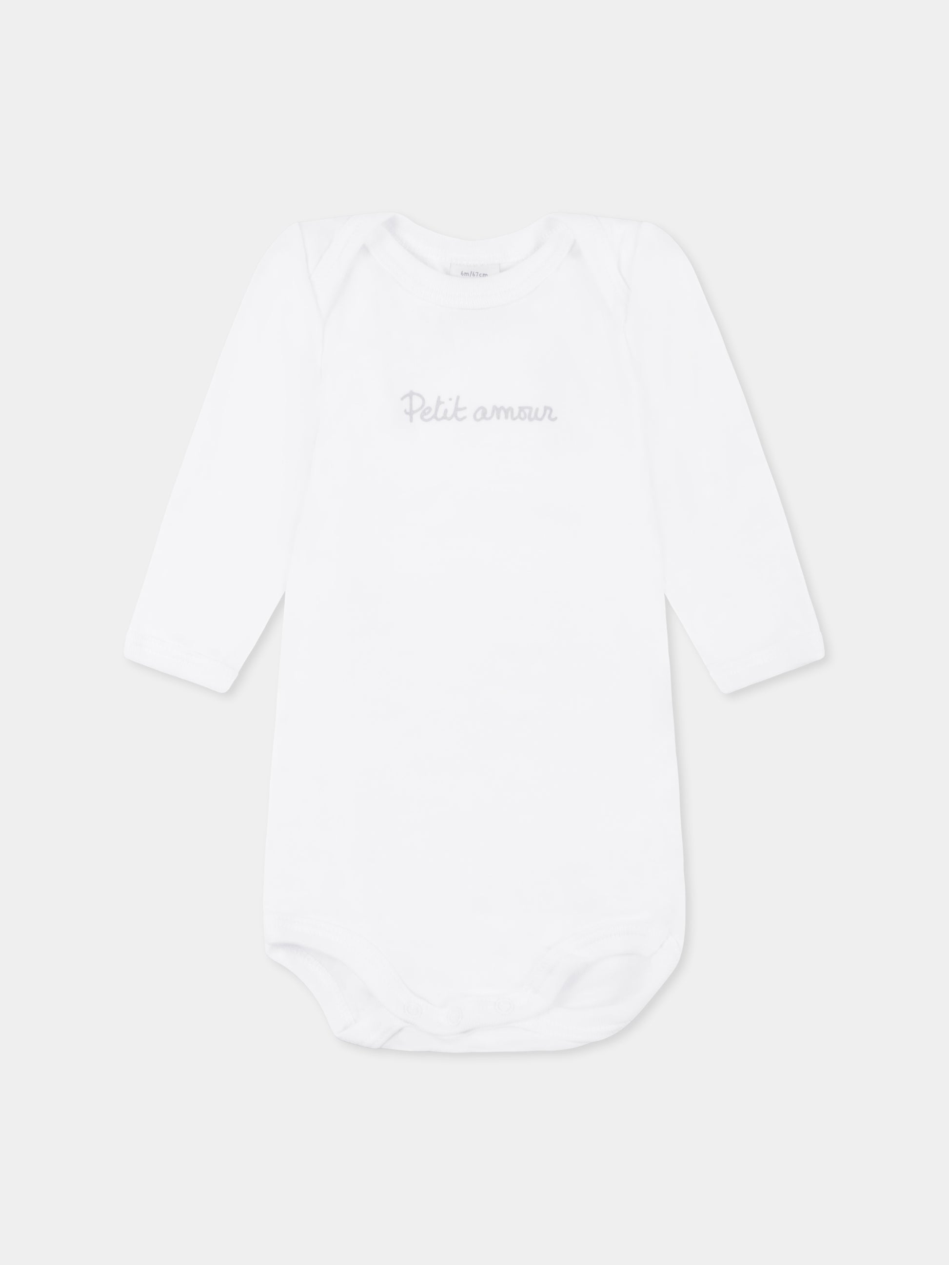 Set body multicolor per neonati con scritta,Petit Bateau,A0BED 00