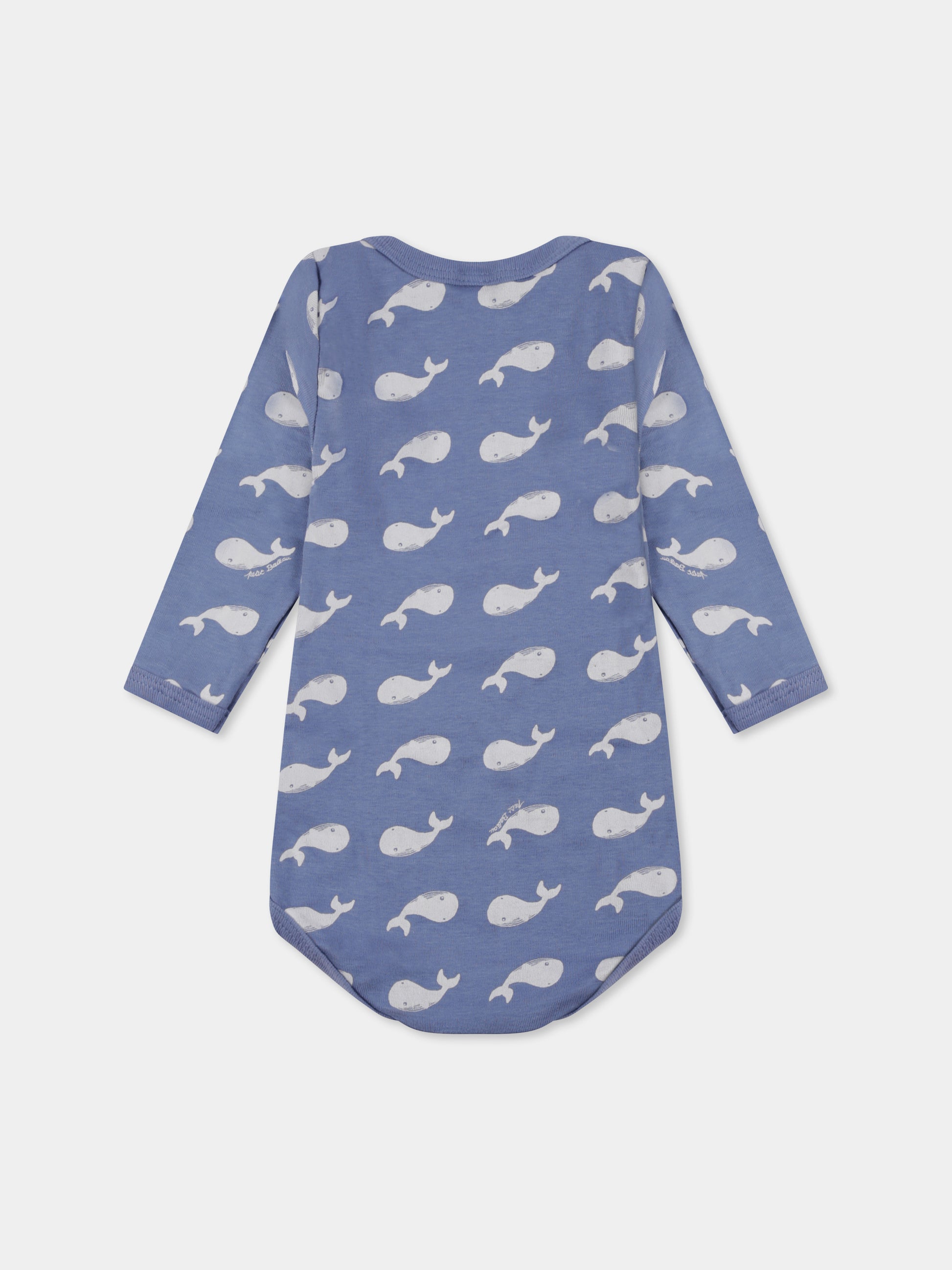 Set body muticolor per neonati con balena,Petit Bateau,A0BG1 00