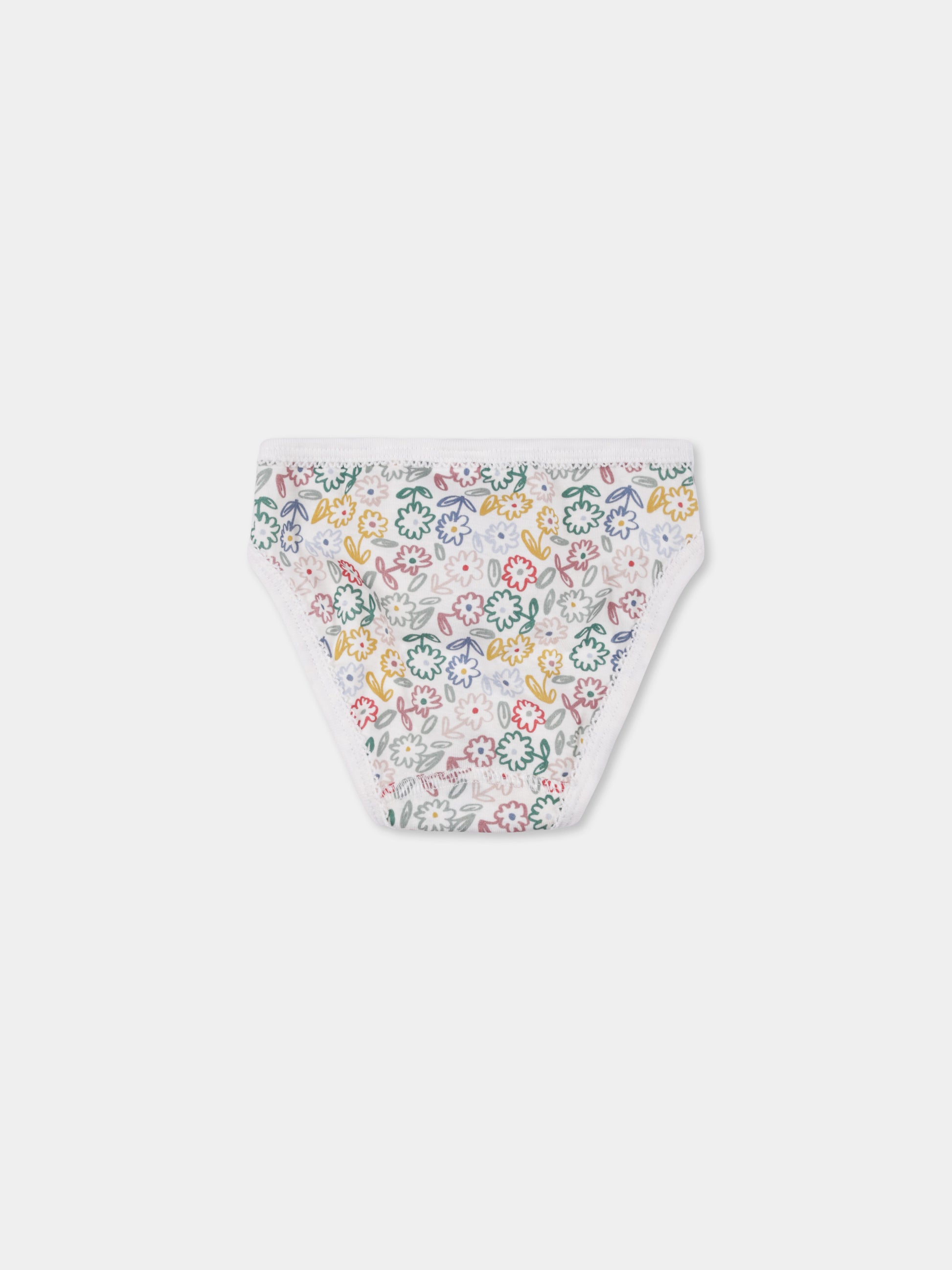 Set slip multicolor per bambina con stampa floreale,Petit Bateau,A0BGG 00