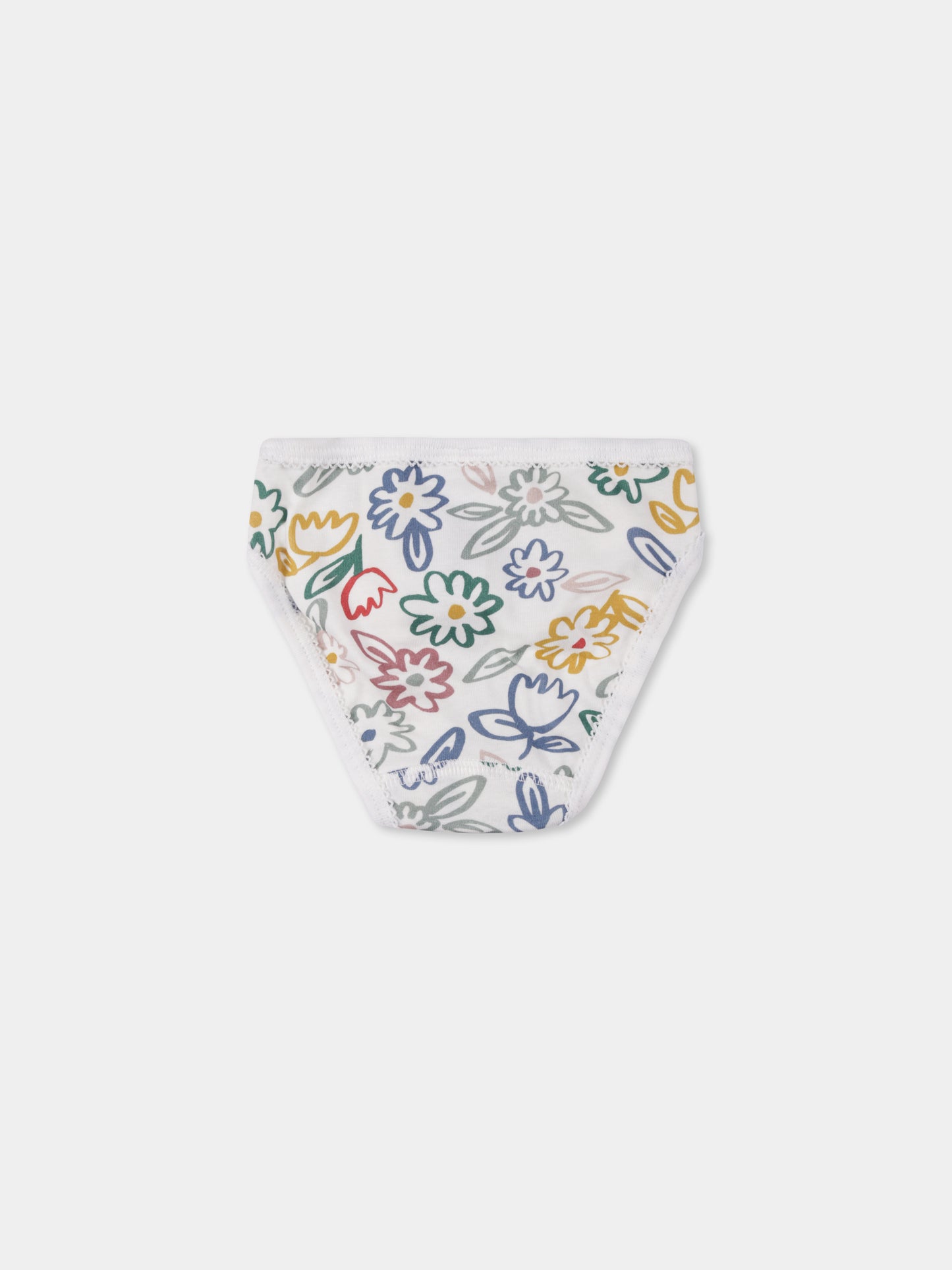 Set slip multicolor per bambina con stampa floreale,Petit Bateau,A0BGG 00