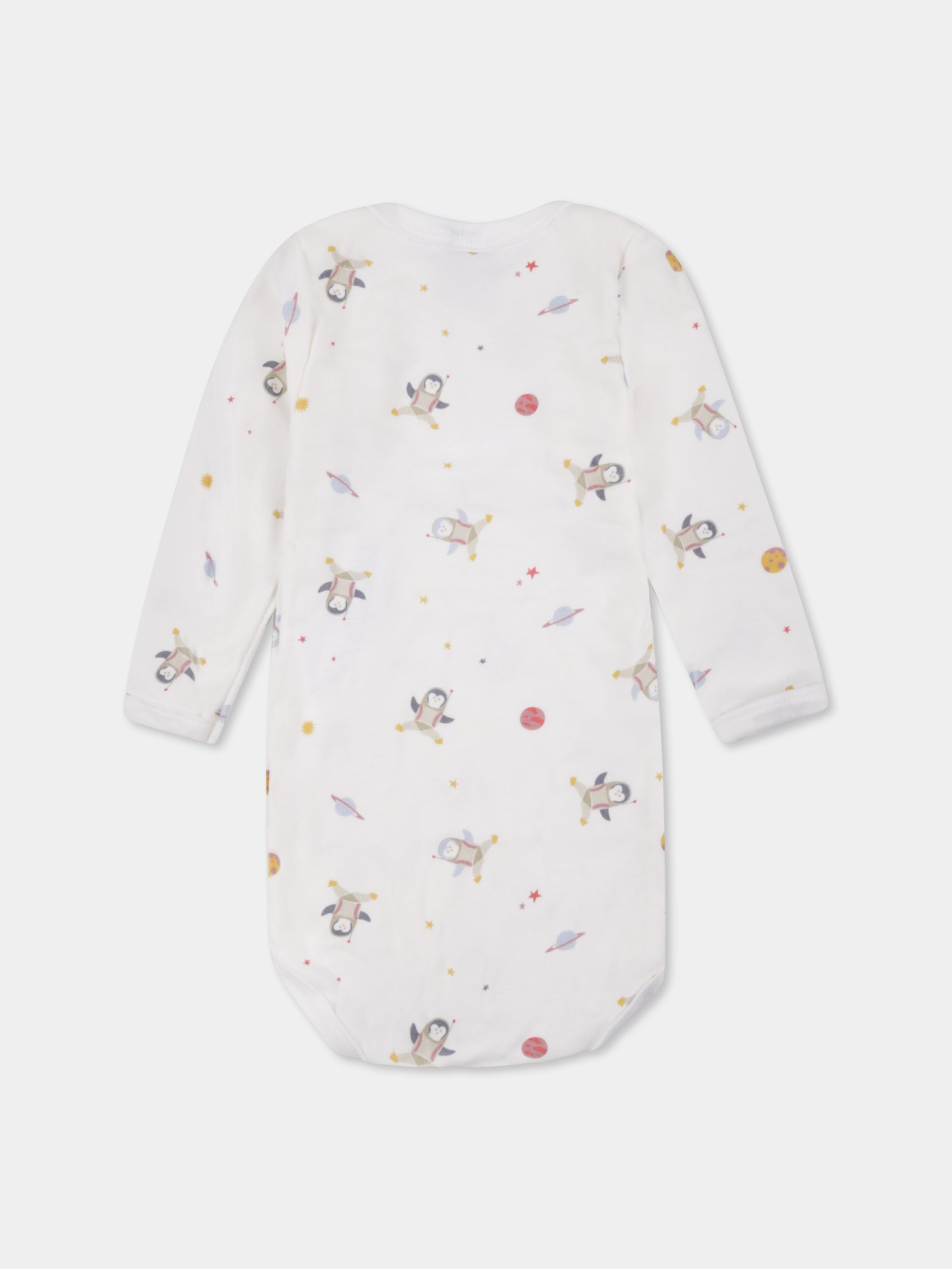 Set body multicolor per neonati con stampa spazio,Petit Bateau,A0BGU 00